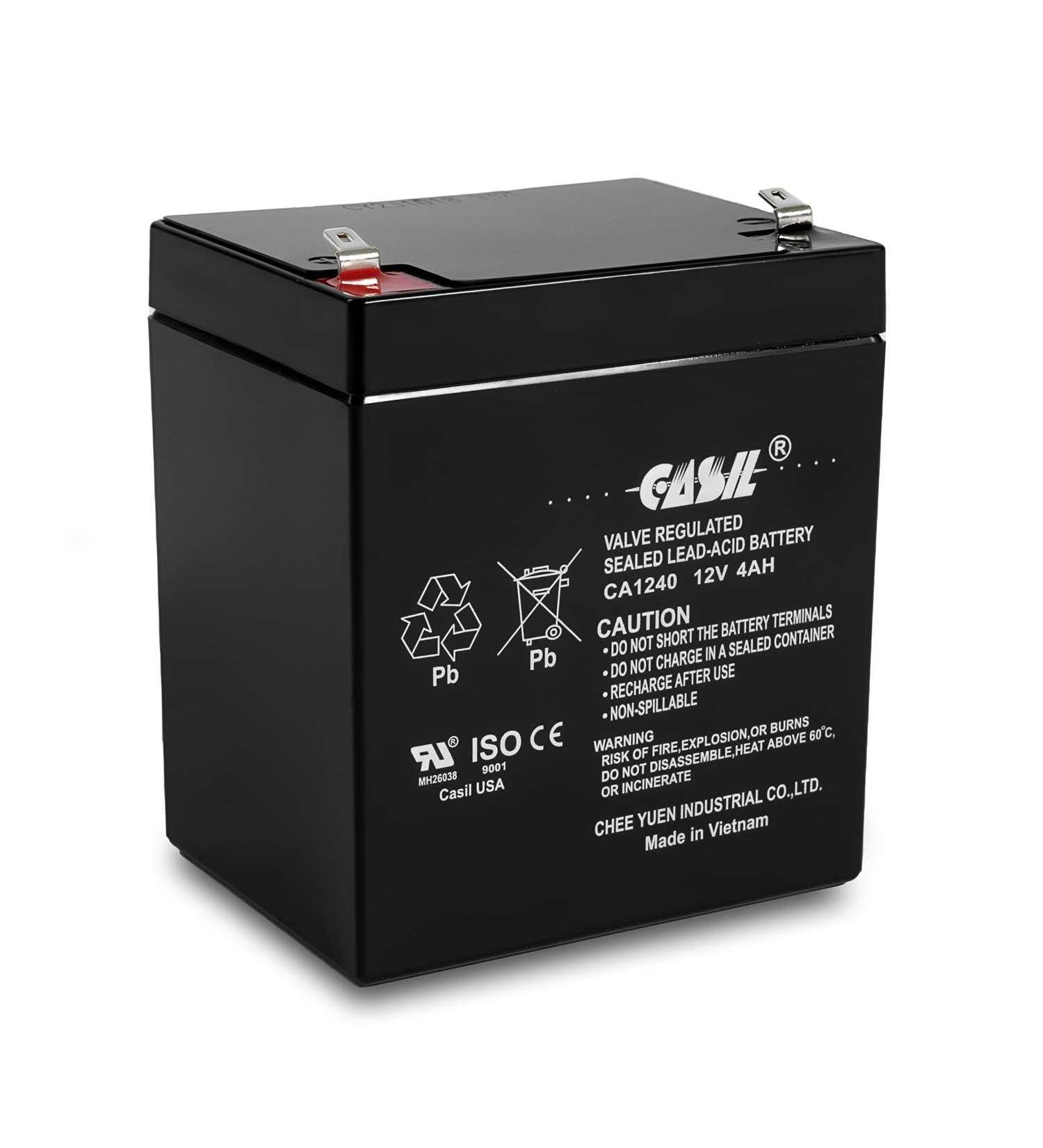 Casil 12V 4Ah Replacement Battery for Razor E100 E125 E150 E175 Durable & Reliable Power Solution for Electric Scooters - Buy Online on GoSupps.com