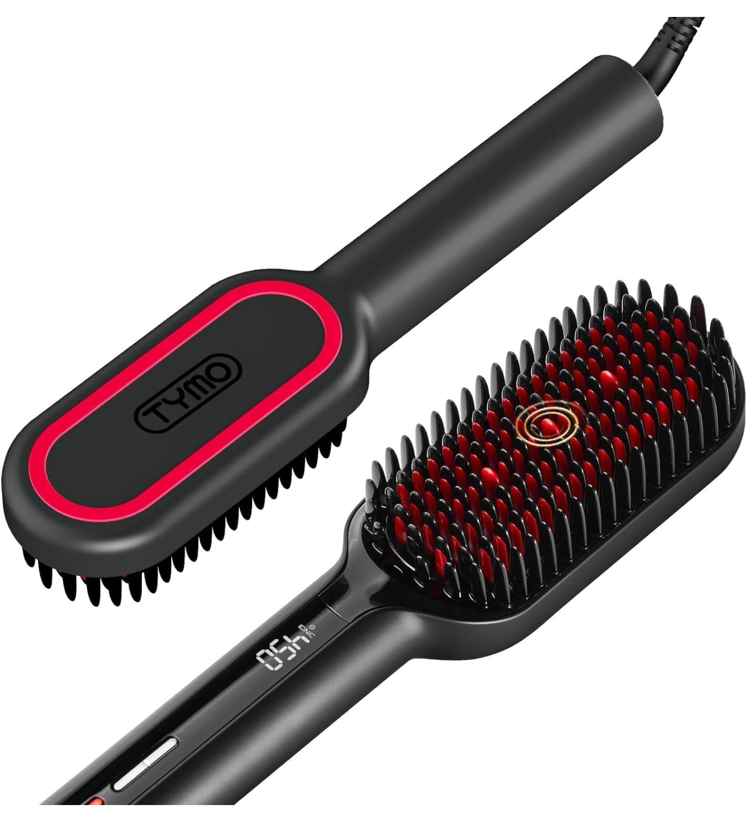 Upgraded Ionic Hair Straightener Brush - 16 Temp Heat Brush for Thick Curly Hair | Dual Voltage Flat Iron Comb - Perfect for Women - Buy Online on GoSupps.com