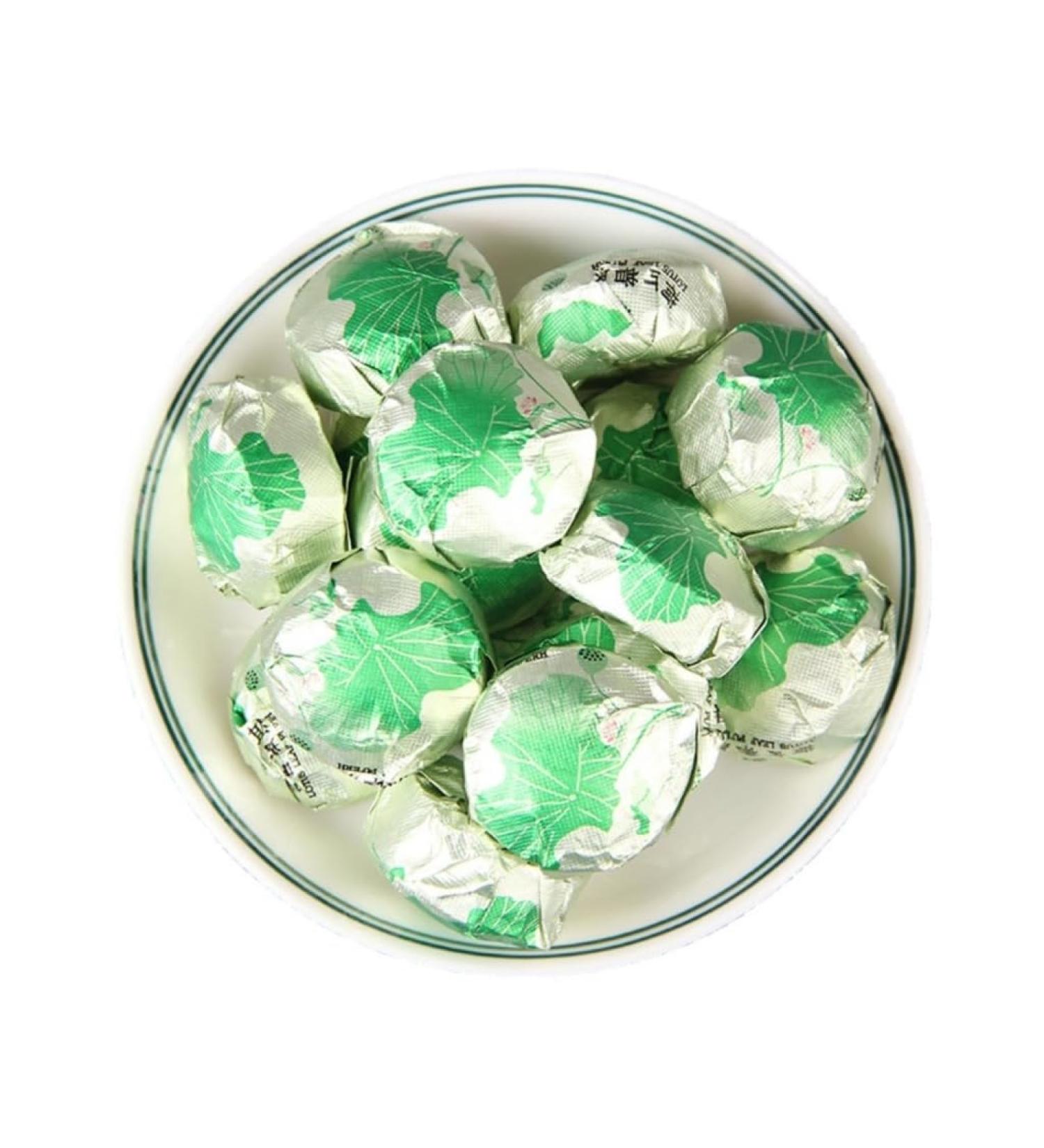 HQZMCTE Lotus Leaf Puer Mature Tea Black Tea Mini Puer Tuocha For Easy Brewing Long Lasting Aroma 1000 g - Buy Online on GoSupps.com