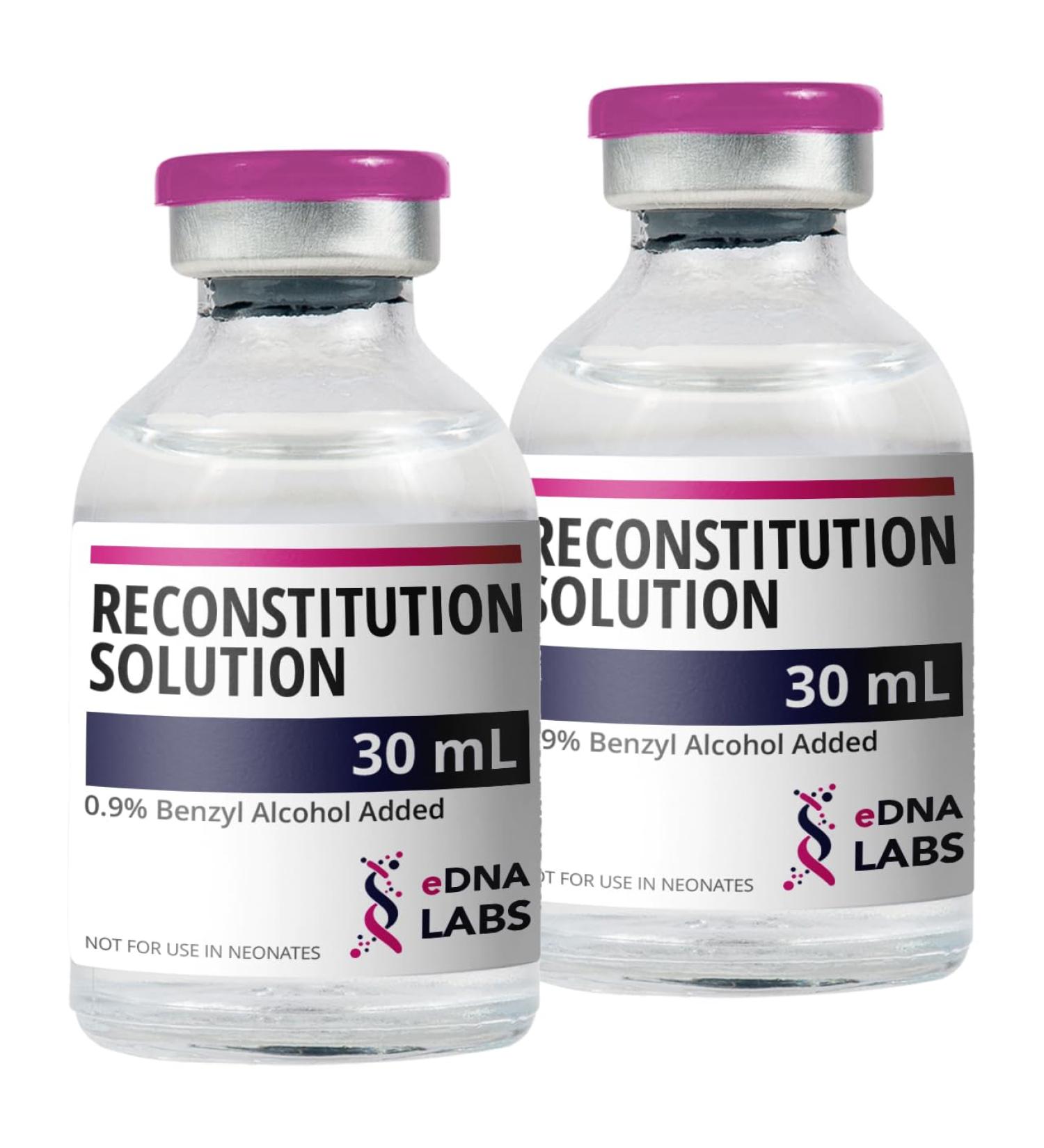 EDNA Labs Reconstitution Solution Clear Glass Vials - 1.01 Oz - Pack Of 2
