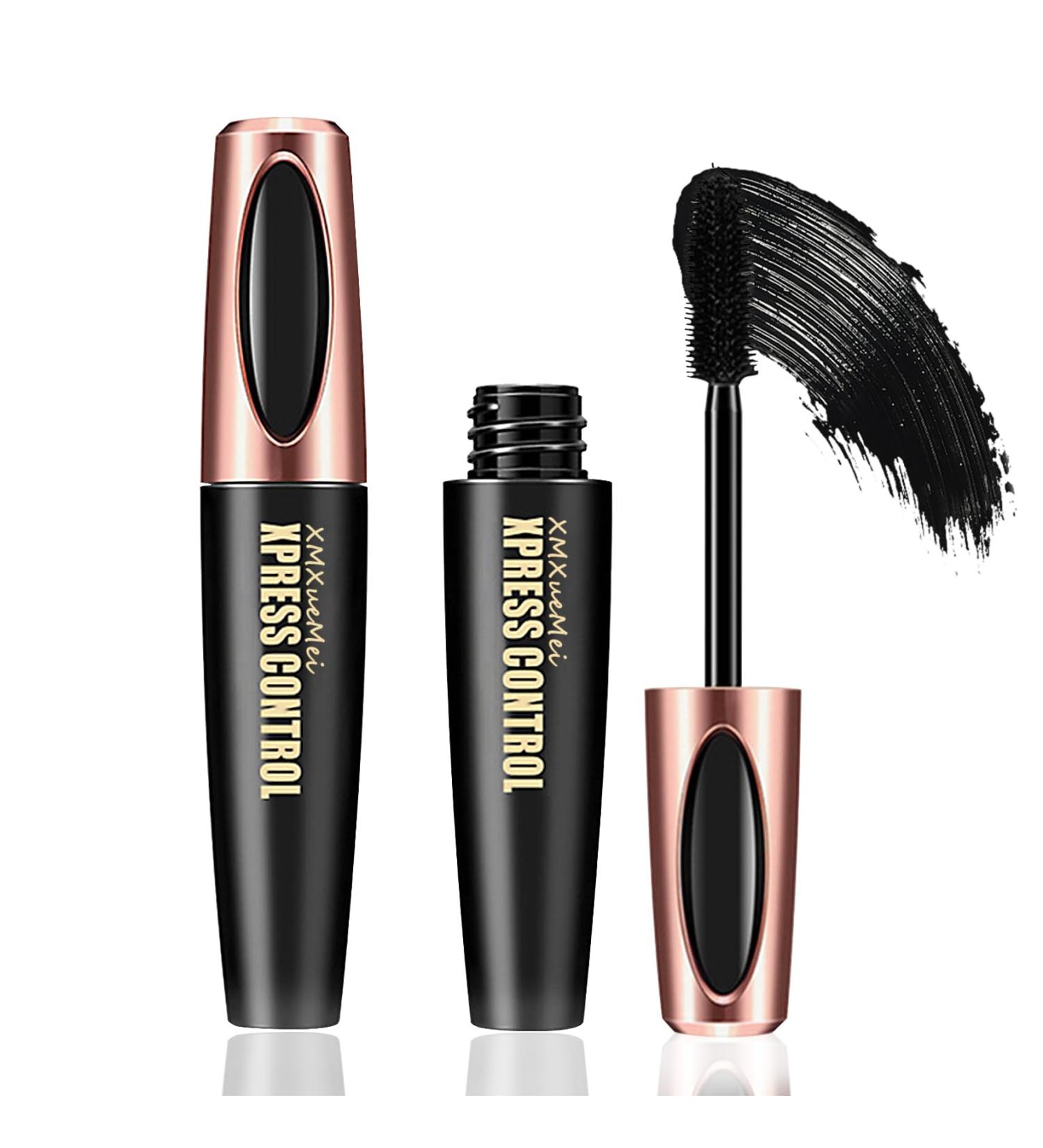 2PCS Waterproof Long Lasting Black Mascara No Clumping Smudge-Proof Black Mascara for Eye Makeup - Buy Online on GoSupps.com