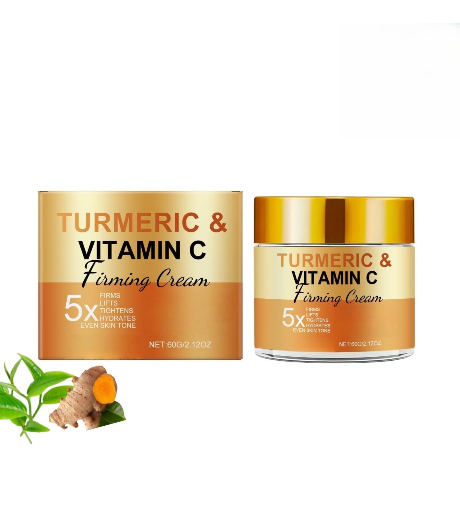 BRVLY Turmeric Vitamin C Face Cream Face & Body Care with Vitamin C AntiWrinkle Night Cream & Whitening Body Lotion Reduces Dark Spots Daily Moisturizing Lotion 1 - Buy Online on GoSupps.com