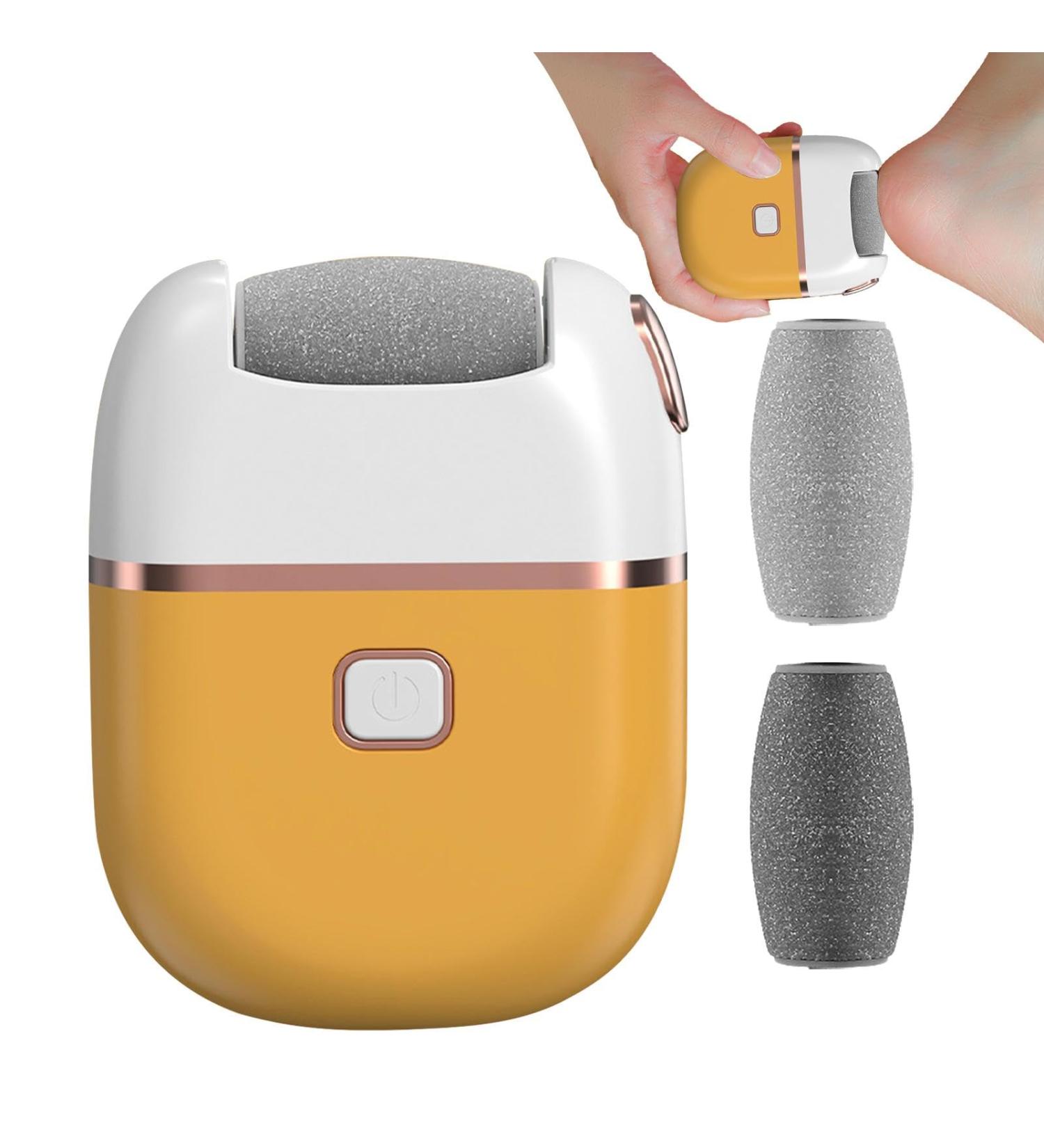 Electric Callus Remover Electric Foot Scrubber File | Callus Remover with USB Charging for Dead Skin | Dead Skin Foot Care Callus Remover Rechargeable Waterproof Foot File Yellow - Buy Online on GoSupps.com