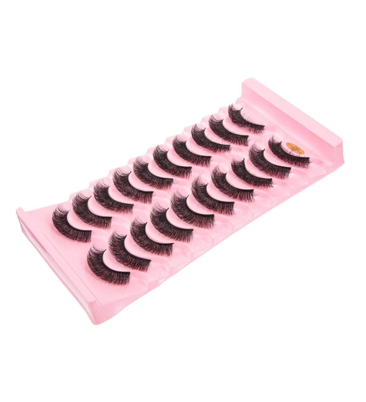 ORFOFE 10 Pairs Fake Eyelashes Faux Lashes Baby Dolls for Girls Synthetic Lashes Girls Lash Extensions Artificial Lashes Girls Lashes Iron on Patches False Extend Miss Natural Fiber - Buy Online on GoSupps.com