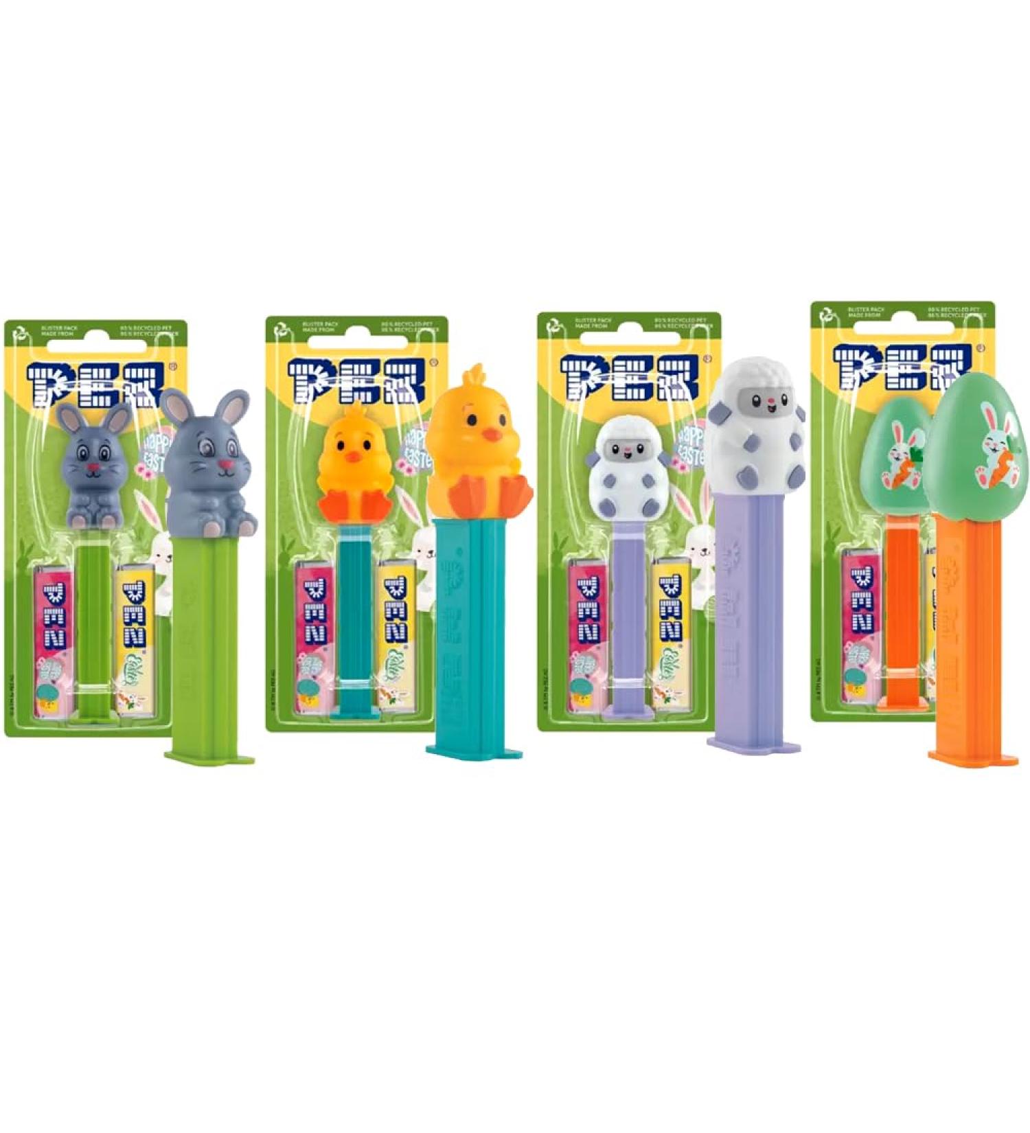 Pez Candy Refills Pack 17g - 4 x Mixed Easter Theme Dispensers With Candy Refills 17g - Buy Online on GoSupps.com
