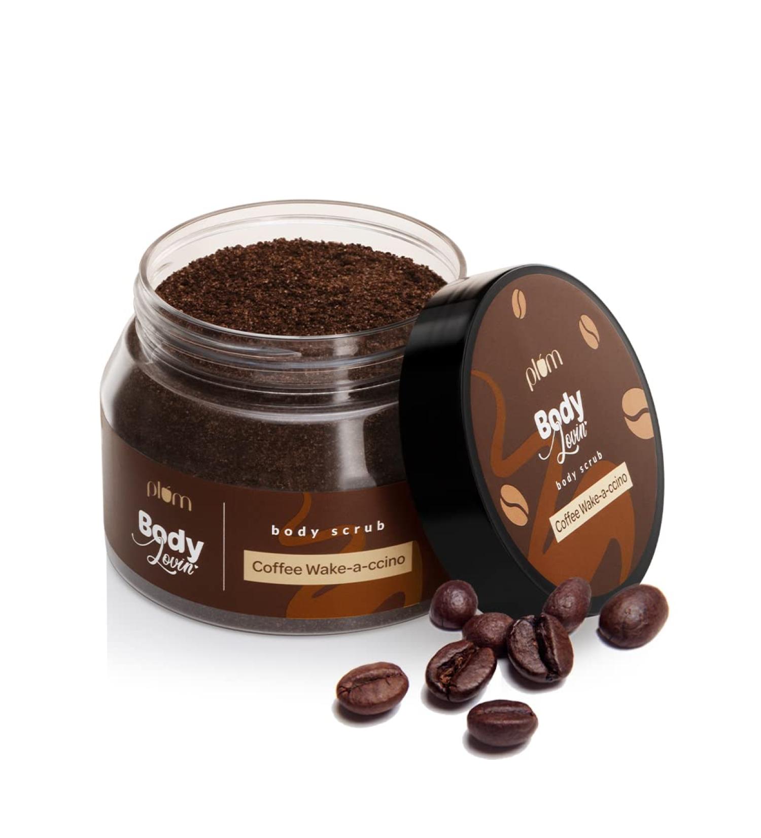 Plum Coffee Exfoliating Body Scrub - Arabica Coffee & Brazil Nut Oil for Tan Removal - 3.7 Oz | Shop Internationally - Buy Online on GoSupps.com