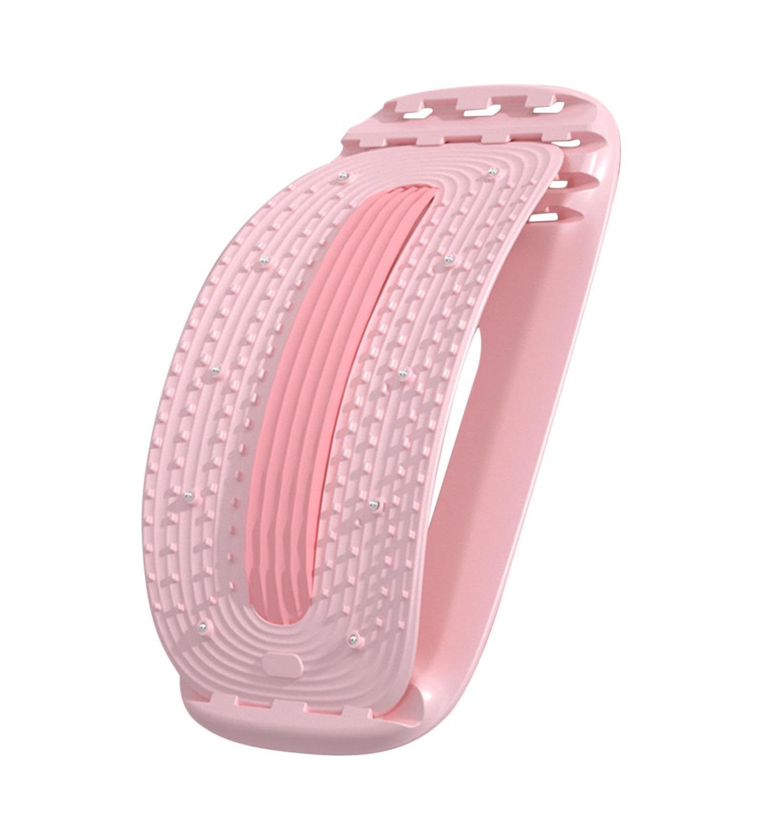 Qeepepucak Lumbar Spine Board - Multi-Stage Backknack Device for Scoliosis & Herniated Discs | Pink Magnetic Massage with 4 Adjustable Steps - International Shipping - Buy Online on GoSupps.com
