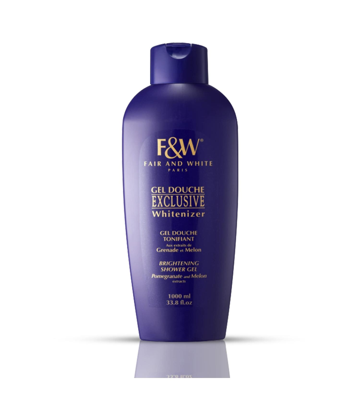 FAIR & WHITE Exclusive Skin Brightening Body Wash - 33.8 fl.oz - Daily Shower Gel for Uneven Skin Tone - with Pomegranate and Melon Extracts - Buy Online on GoSupps.com