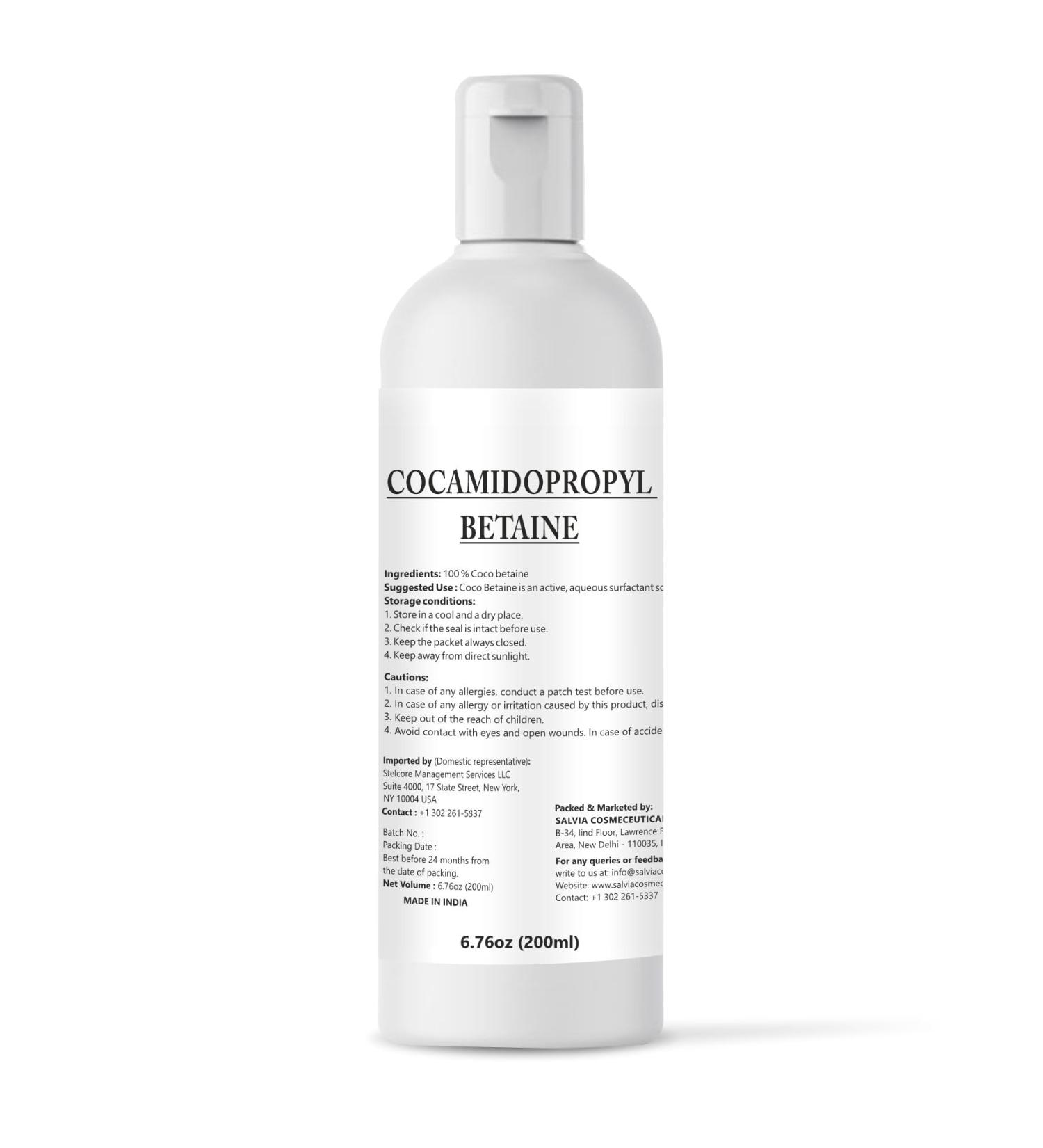 Salvia Cocamidopropyl Betaine 200ml - Premium Cosmetic Ingredient for Smooth Skin | International Shipping - Buy Online on GoSupps.com
