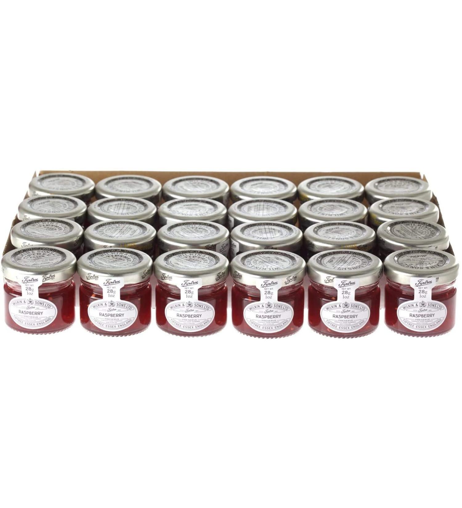  Wilkin & Sons Ltd Wilkin & Sons of Tiptree Pack of 24 Mini Raspberry Preserves 28g - Buy Online on GoSupps.com