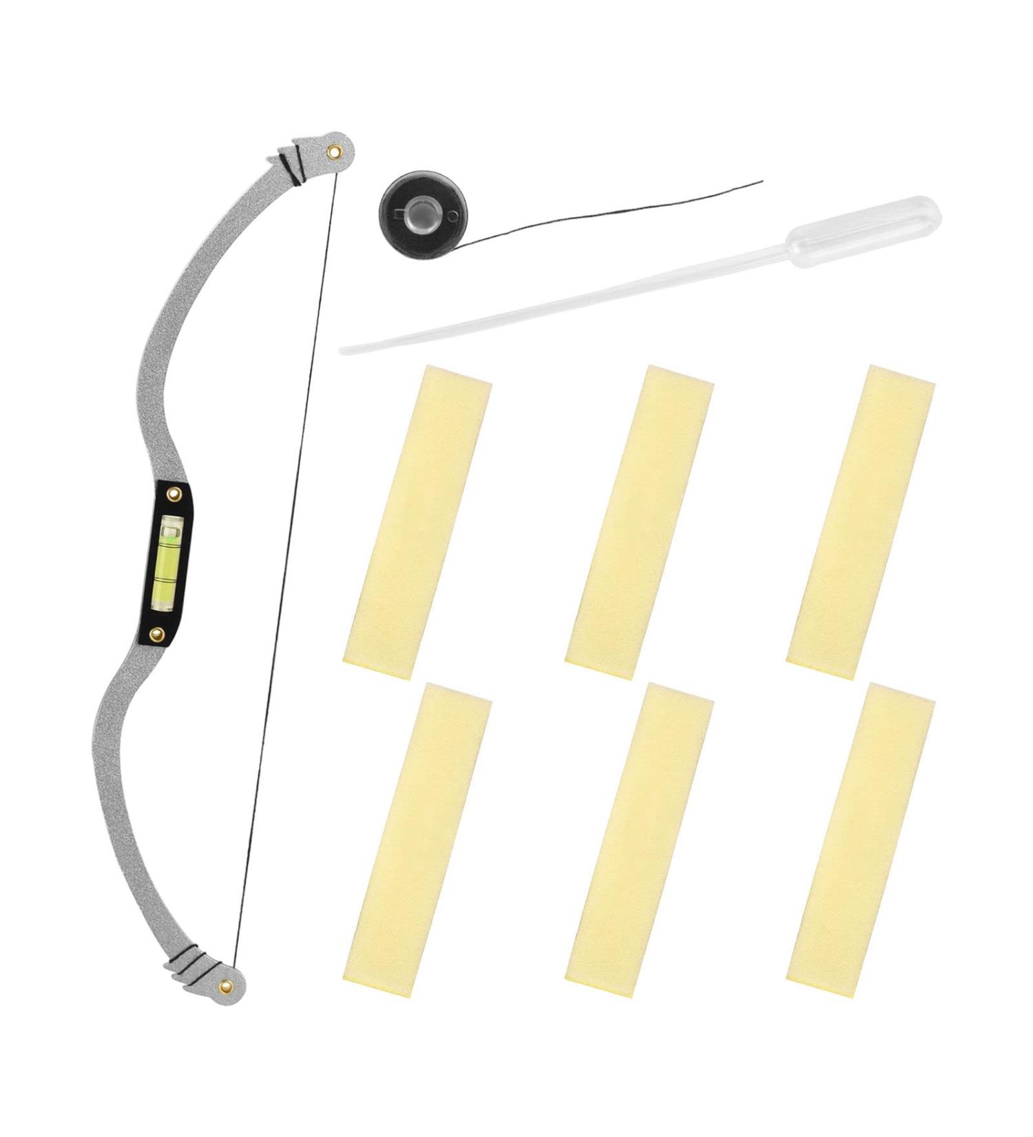 ATOMUS Eyebrow Tattoo Bow Mapper Set - Microblading Metal Brow Drawing Ruler Marker Tool Kit (Silver) - Buy Online on GoSupps.com