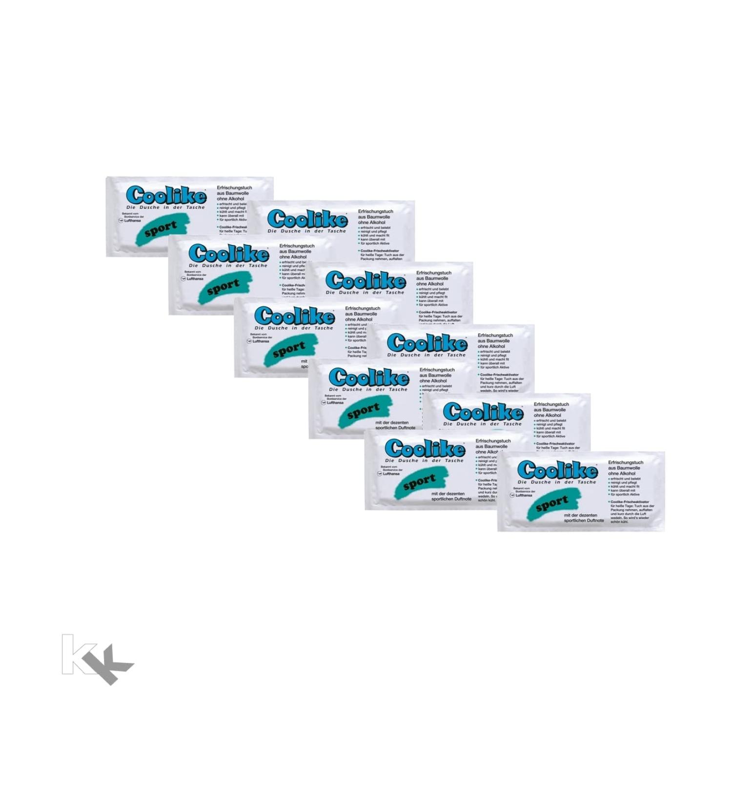 Coolike made of soft cotton | Pack of 10 | The shower in your pocket (sports)