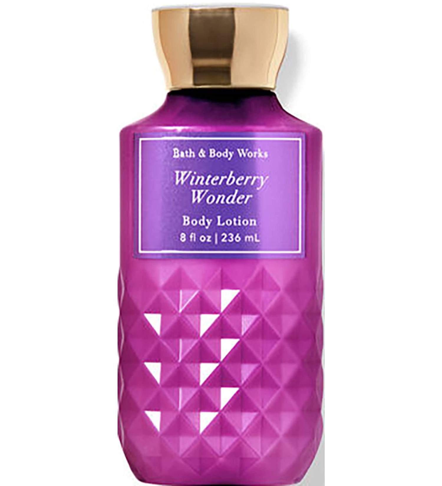 Bath & Body Works Bath and Body Works Winteberry Wonder Super Smooth Lotion Sets Gift For Women 8 Oz (Winteberry Wonder) 4 Fl Oz (Pack of 2)