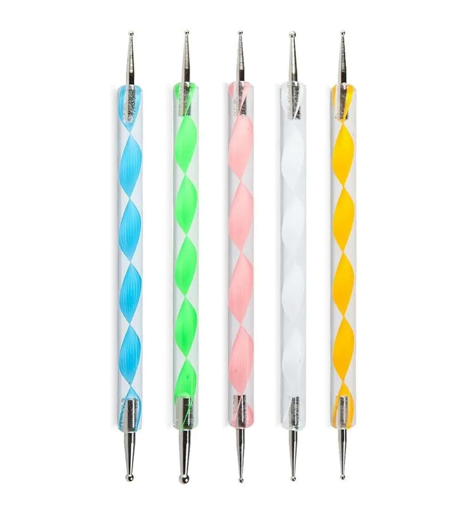 Anati 5-Piece Dot Painting Set | Double Head Dotting Tools for Nail Art & Point Drilling | Five Sizes Included - Buy Online on GoSupps.com