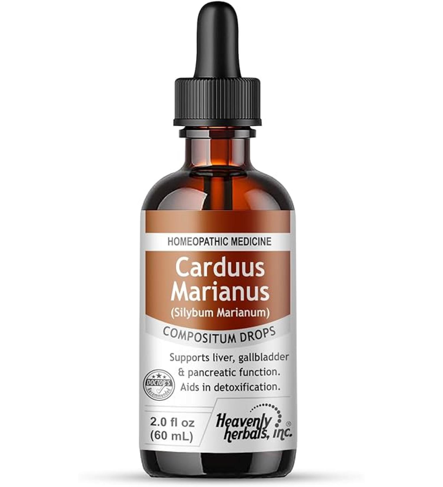 Carduus Marianus Compositum Drops - Liver  Gallbladder & Pancreatic Support - 2.0 fl oz (Alcohol Free) - Buy Online on GoSupps.com
