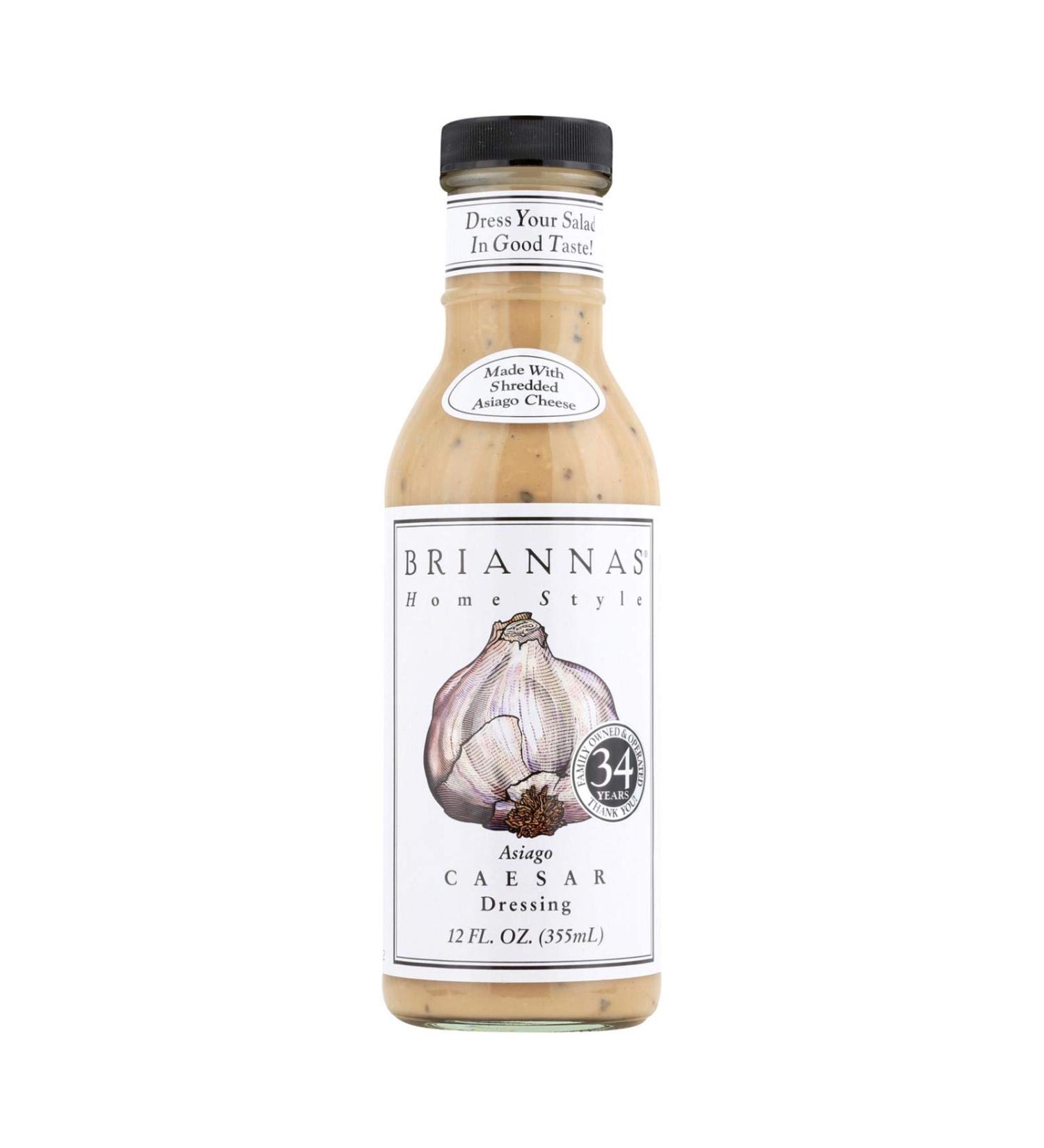 Brianna's Salad Dressing - Asiago Caesar - Case of 6 - 12 Fl oz.
