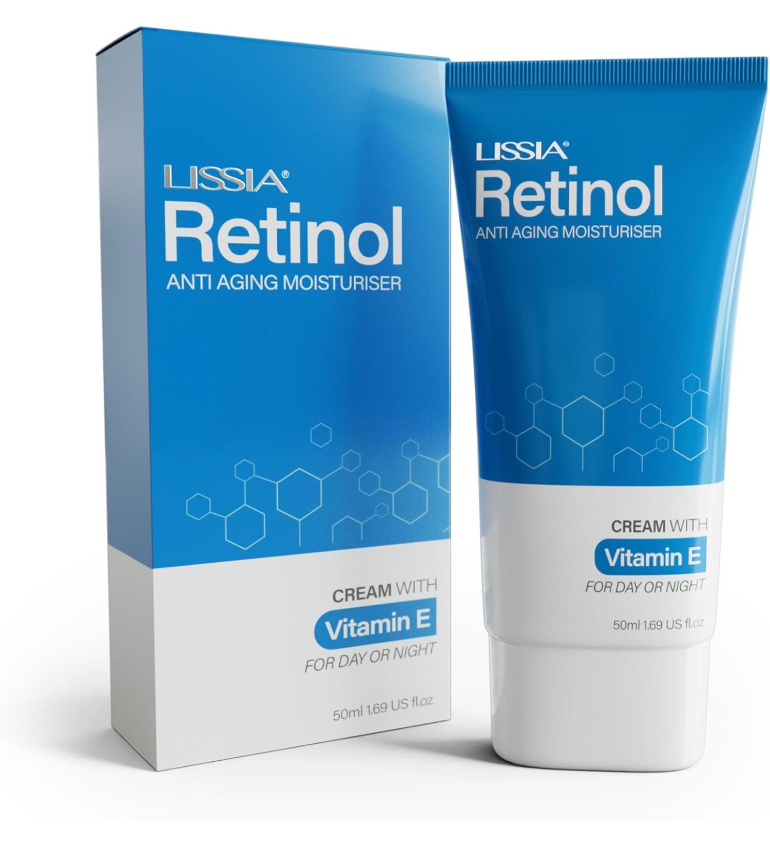 Lissia Retinol Anti aging Cream with Vitamin E - 1.69 Fl Oz. - Buy Online on GoSupps.com