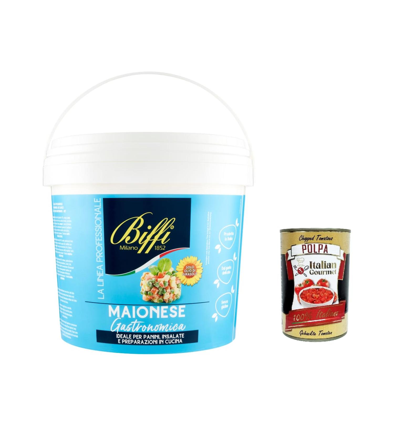  Italian Gourmet E.R. Biffi La Linea Professionale Mayonnaise Gourmet Mayonnaise 5 kg + 400 g gourmet Italian pulp - Buy Online on GoSupps.com