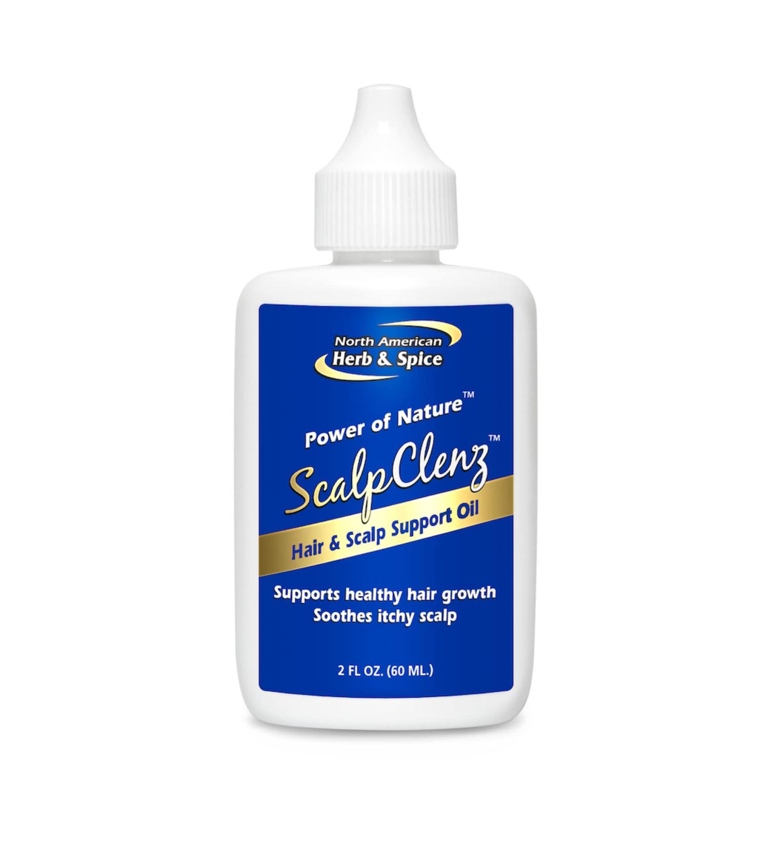 Shop NORTH AMERICAN HERB & SPICE ScalpClenz Oil - Organic Hair Oil for Healthy Growth Itchy Scalp Relief & Dandruff Control - 2 fl. oz - Buy Online on GoSupps.com