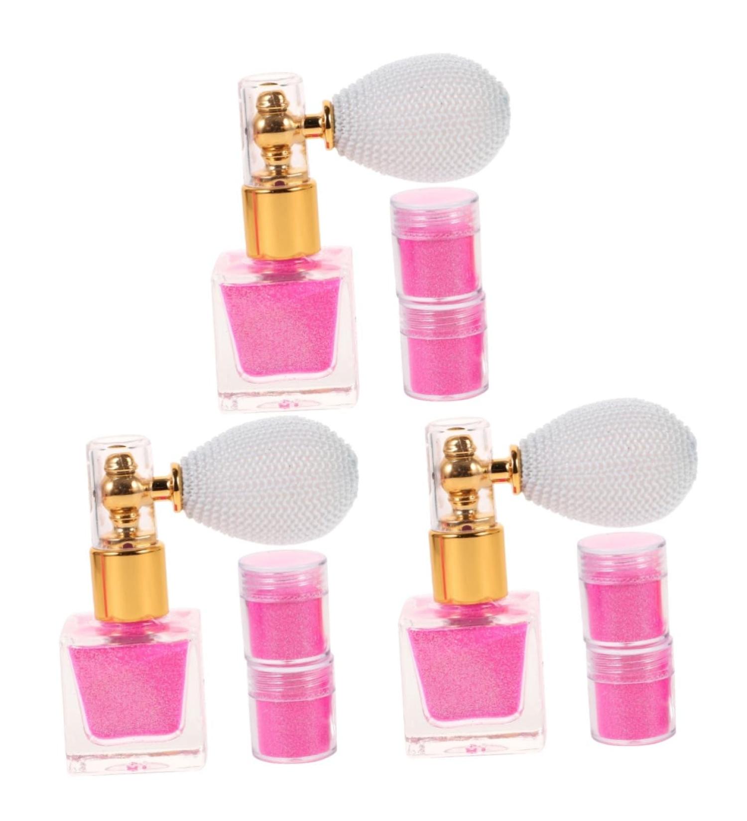 Beavorty 3 Sets Glitter Powder Body Powder Pink Powder Cosmetic Shimmer Body Glitter Highlight Flash Powder As Shown 2x3pcs 7.4X6.8CMx3pcs - Buy Online on GoSupps.com