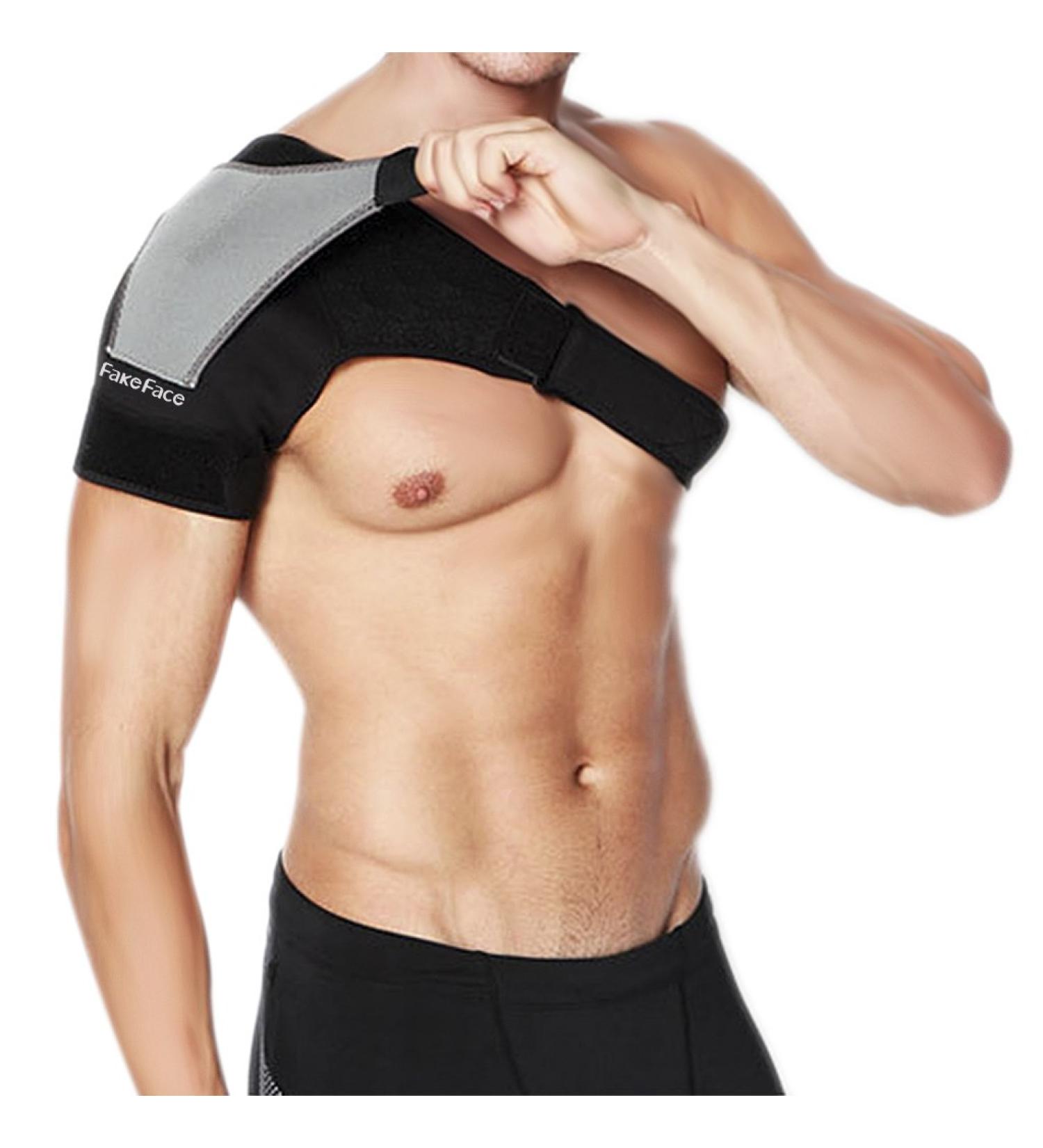 Shoulder Support for Men & Women - Adjustable Brace for Shoulder Pain Relief Compression Sleeve and Dislocated AC Joint - Ideal for Torn Rotator Cuff & Tendonitis - Buy Online on GoSupps.com
