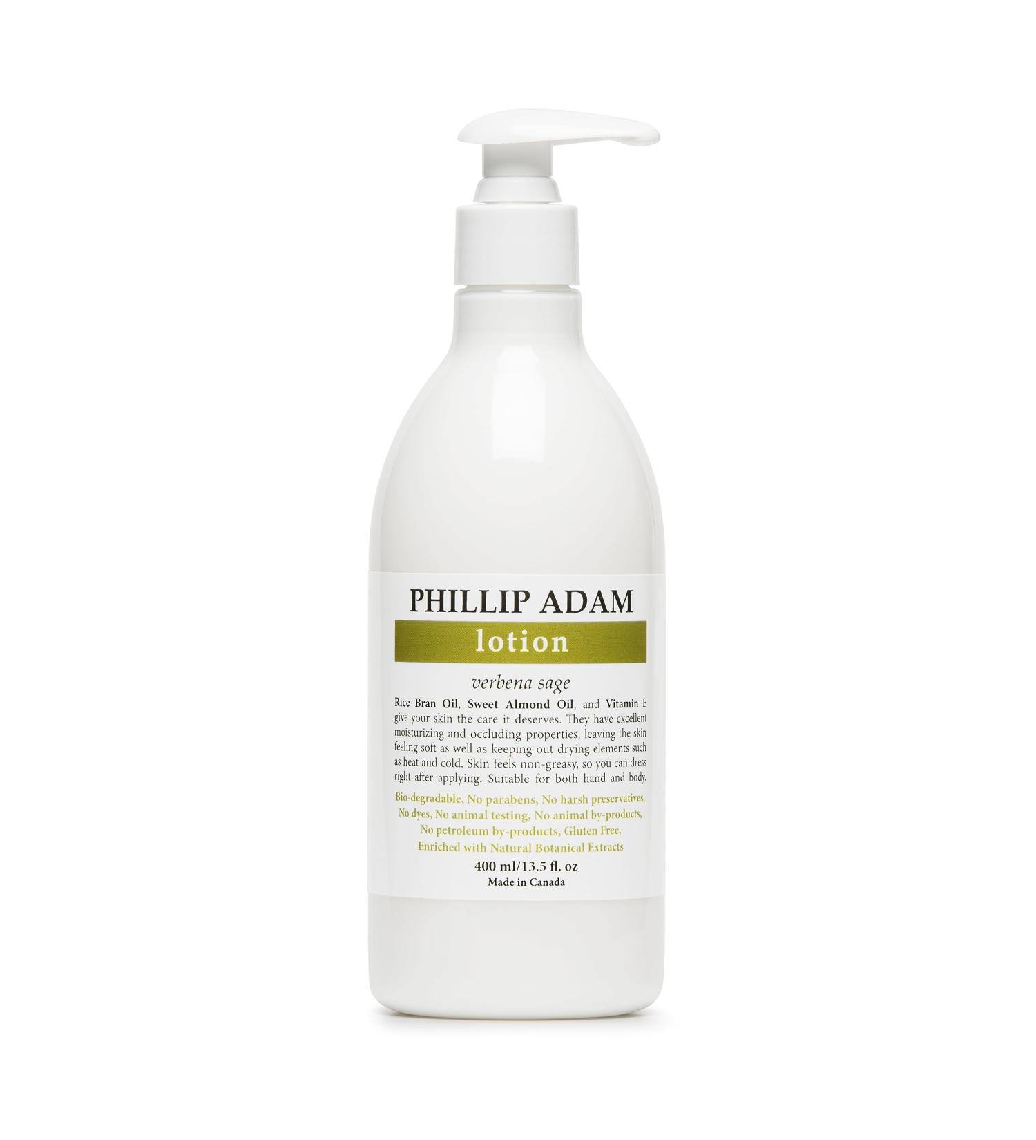 Phillip Adam Verbena Sage Hand and Body Lotion for All Skin Types - Nourishing and Moisturizing - All Natural Based Ingredients - 13.5 Fl Oz