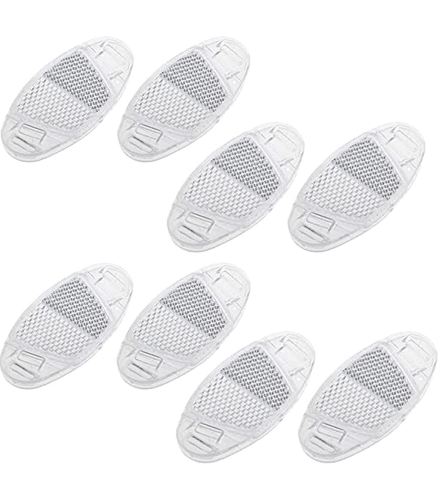 XHBTS 8 Pcs Reflective Bicycle Wheel Rim Lights - White | Bike Warning Reflector MTB Road Spoke Accessories - Buy Online on GoSupps.com