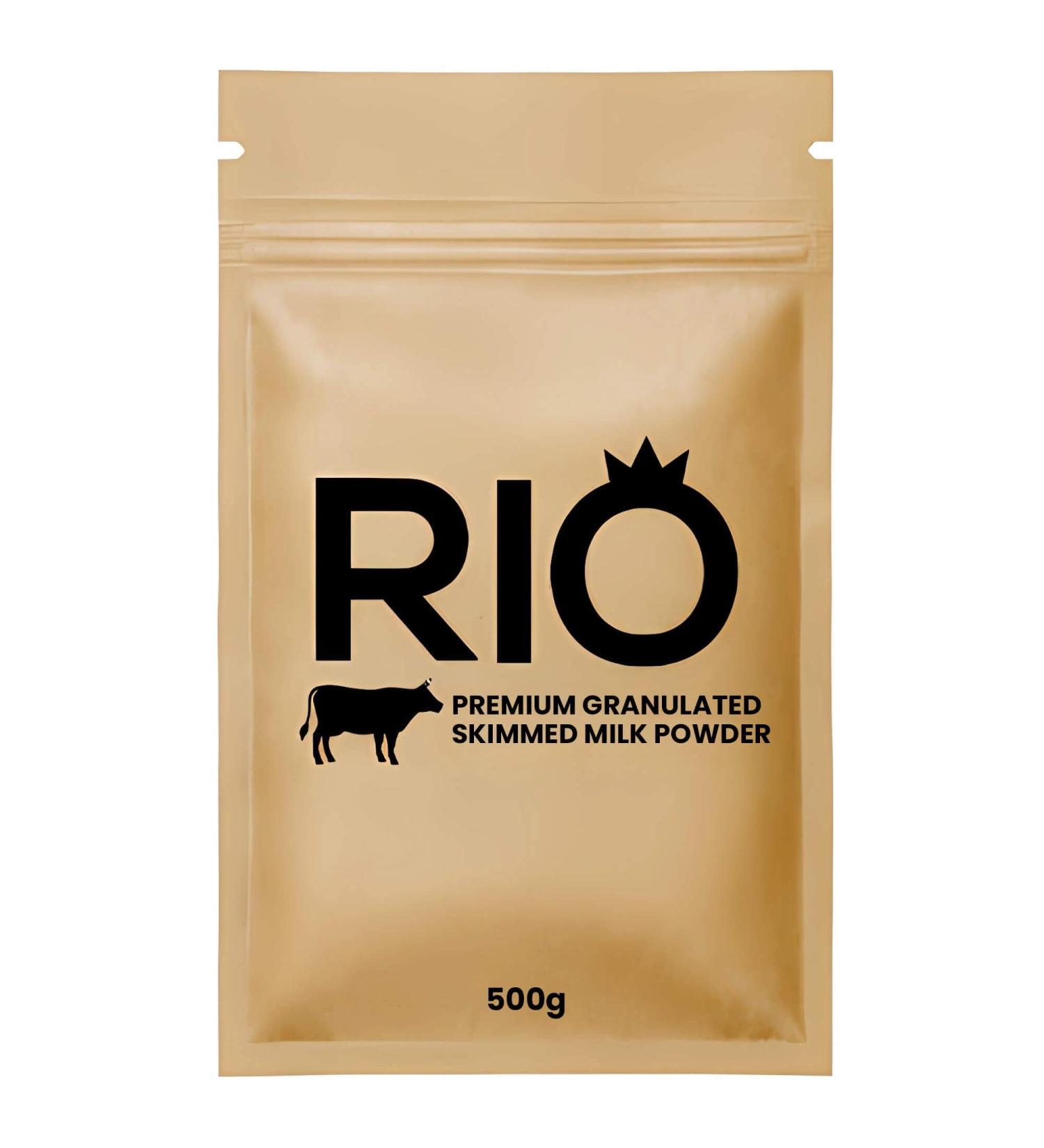 Rio Granulated Skimmed Milk Powder Instant Vending 100% Dairy Ingredients and Free of HVOs 500g (1)