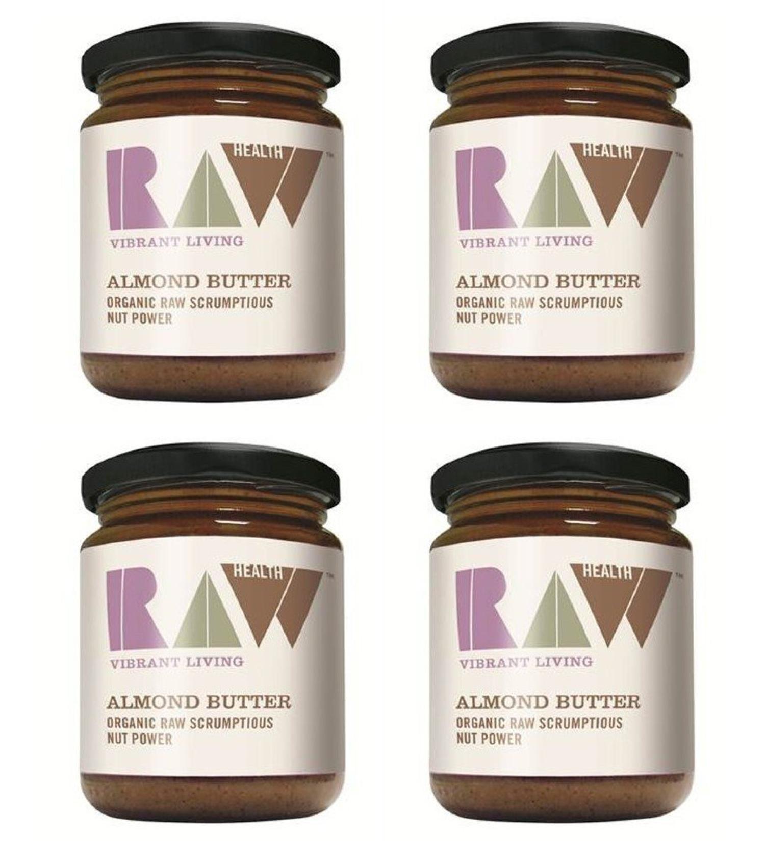 (4 PACK) - Raw Health - Org Raw Whole Almond Butter | 170g | 4 PACK BUNDLE - Buy Online on GoSupps.com