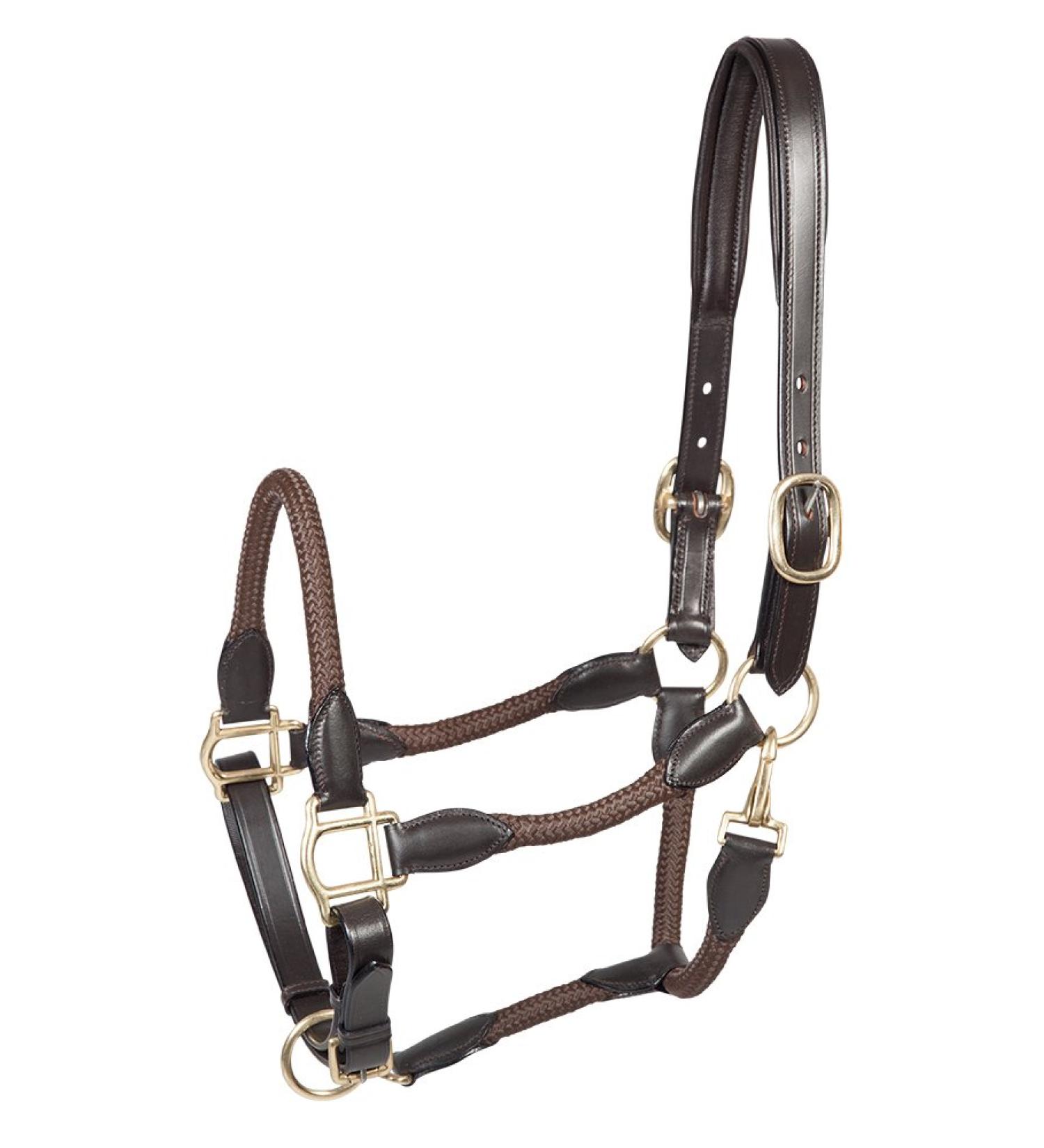 PFIFF 102551 Leather halter 'Lina' brown Pony Pony Brown