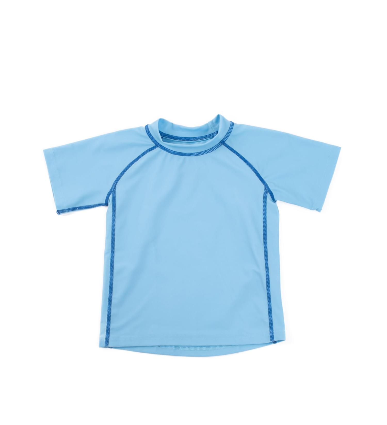 Leveret Short Sleeve Baby Boys Girls Rash Guard UPF 50+ Swim Shirt (12M-5T) Blue - Buy Online on GoSupps.com