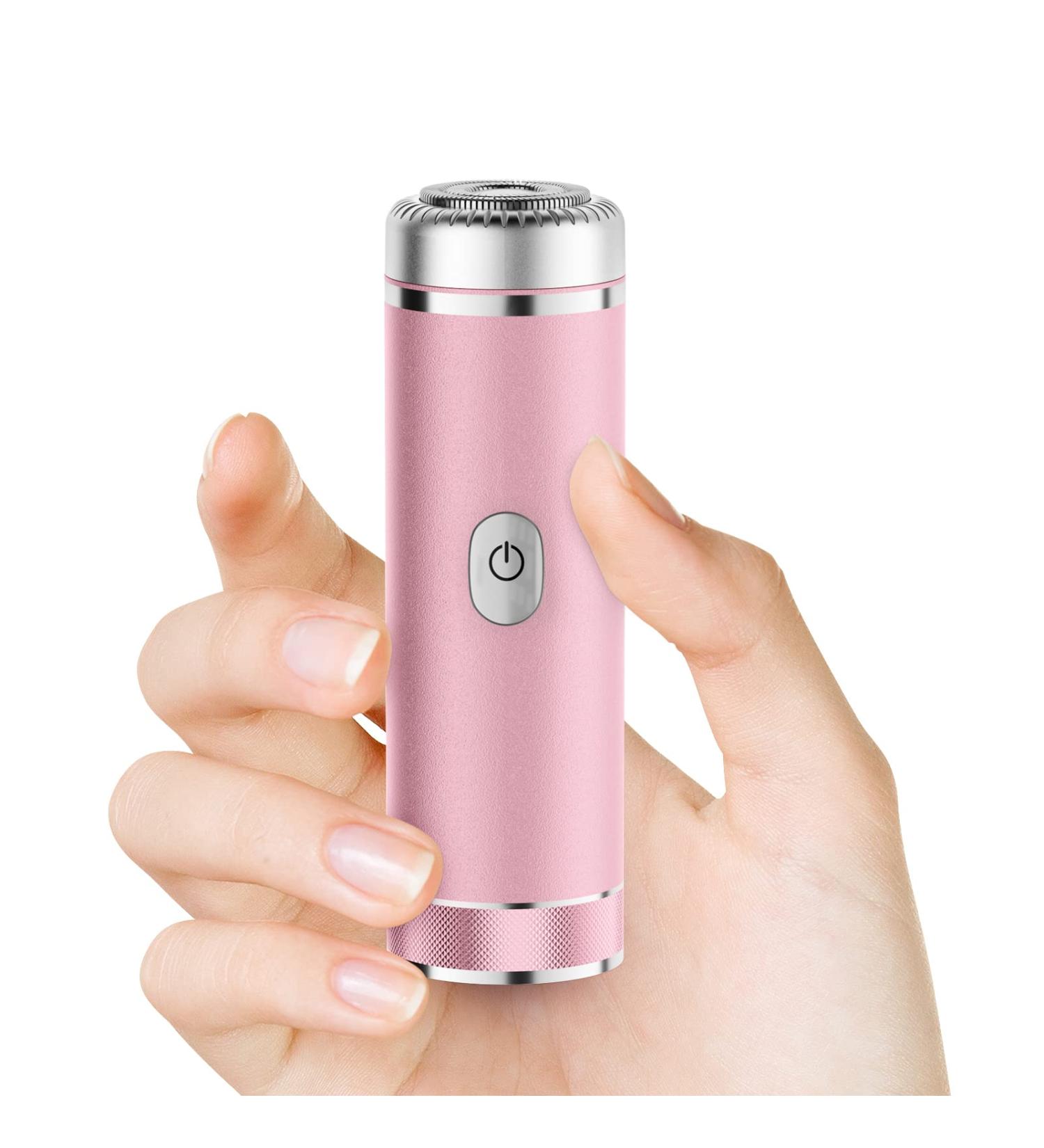 Painless & Wireless Electric Facial Hair Remover for Women - Rechargeable Trimmer for Cheeks, Chin, Upper Lip, Arms, Legs - Rosegold - Buy Online on GoSupps.com