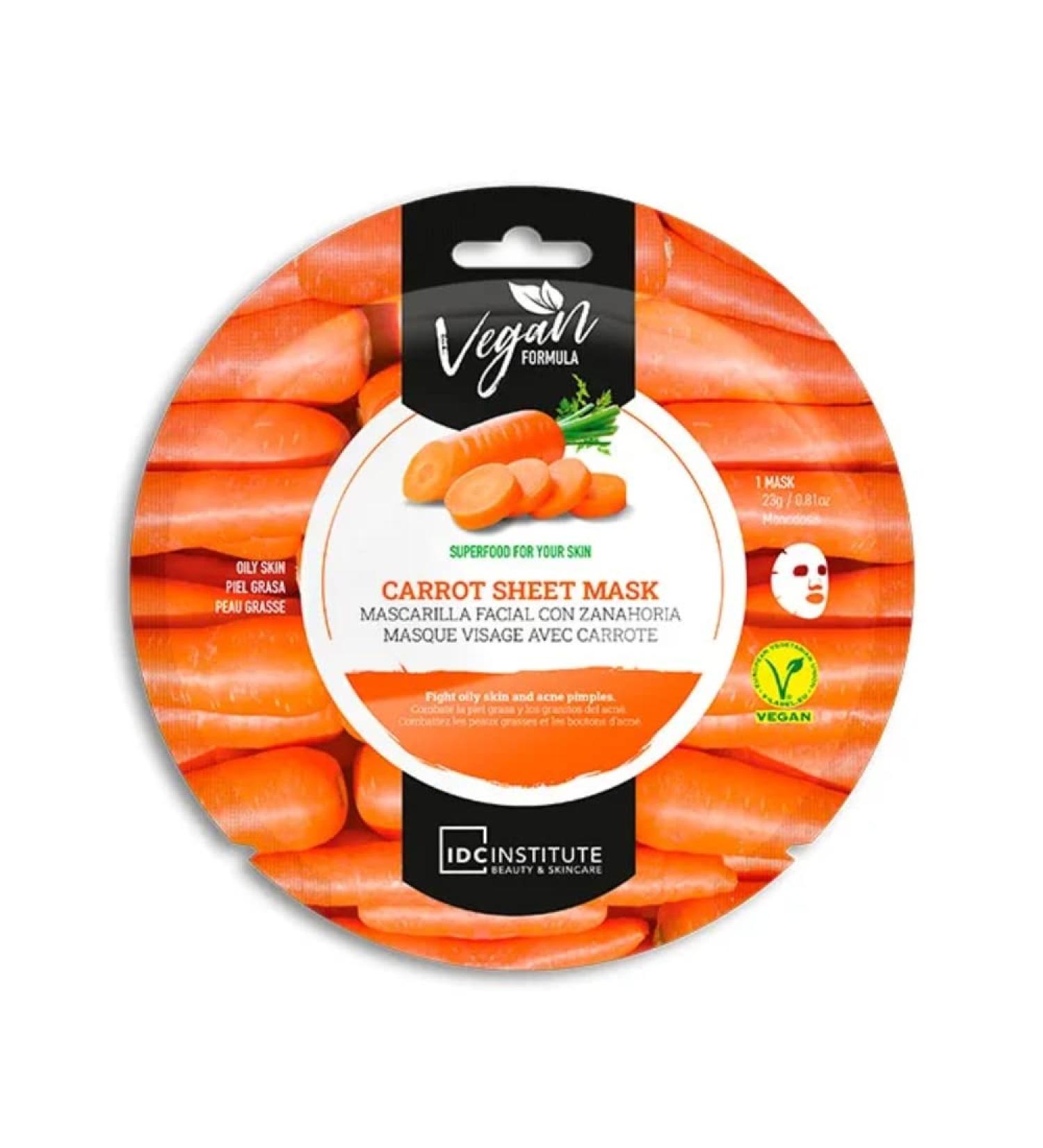 BigBuy Home Facial mask IDC Institute Vegan Carrot Grater 25 g - Buy Online on GoSupps.com