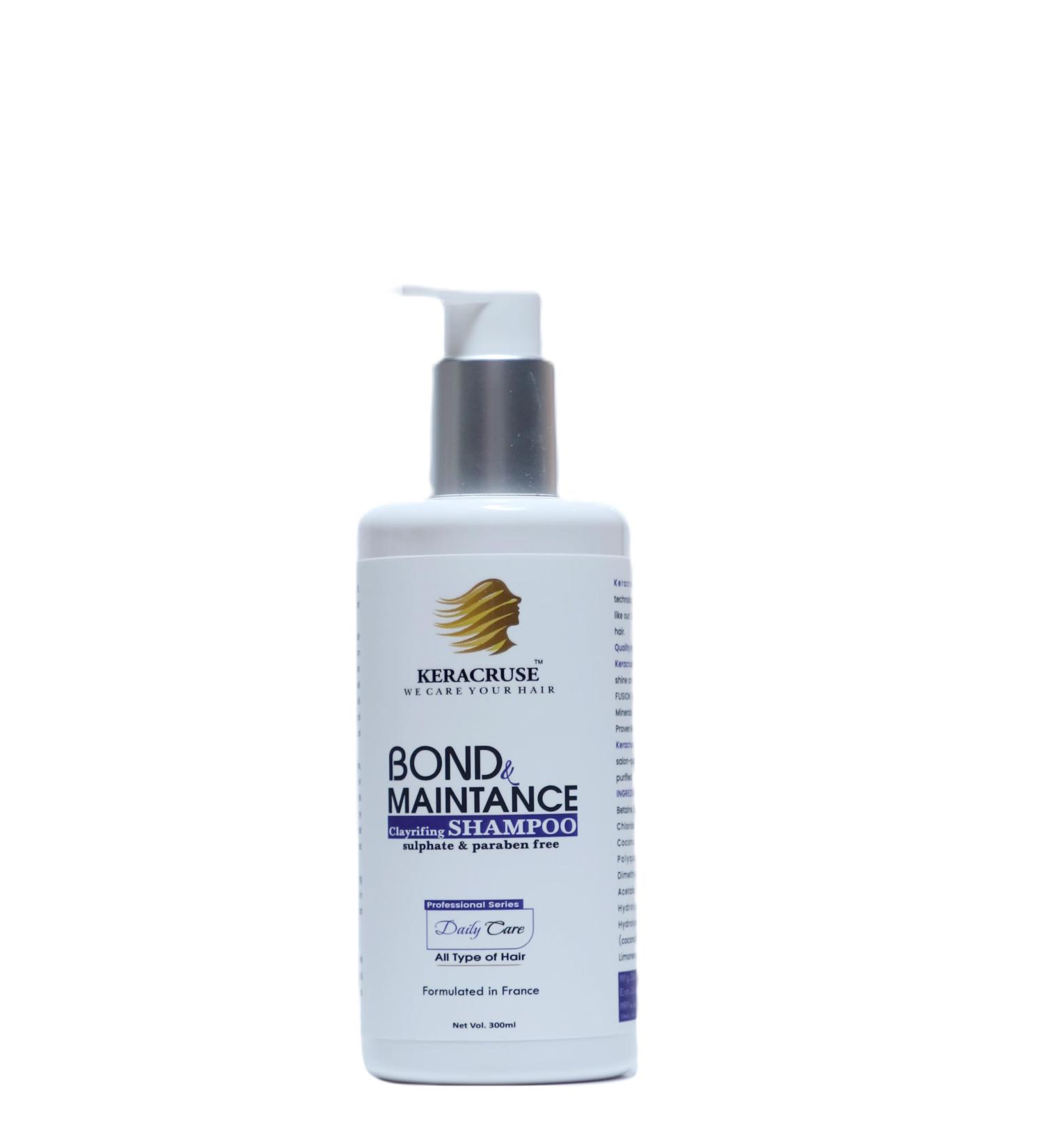 KERACRUSE Cleansing Shampoo with Peppermint Oil | Sulfate & Paraben Free | Moisturizing for Color Treated Hair & Sensitive Scalp | 300ml - Buy Online on GoSupps.com