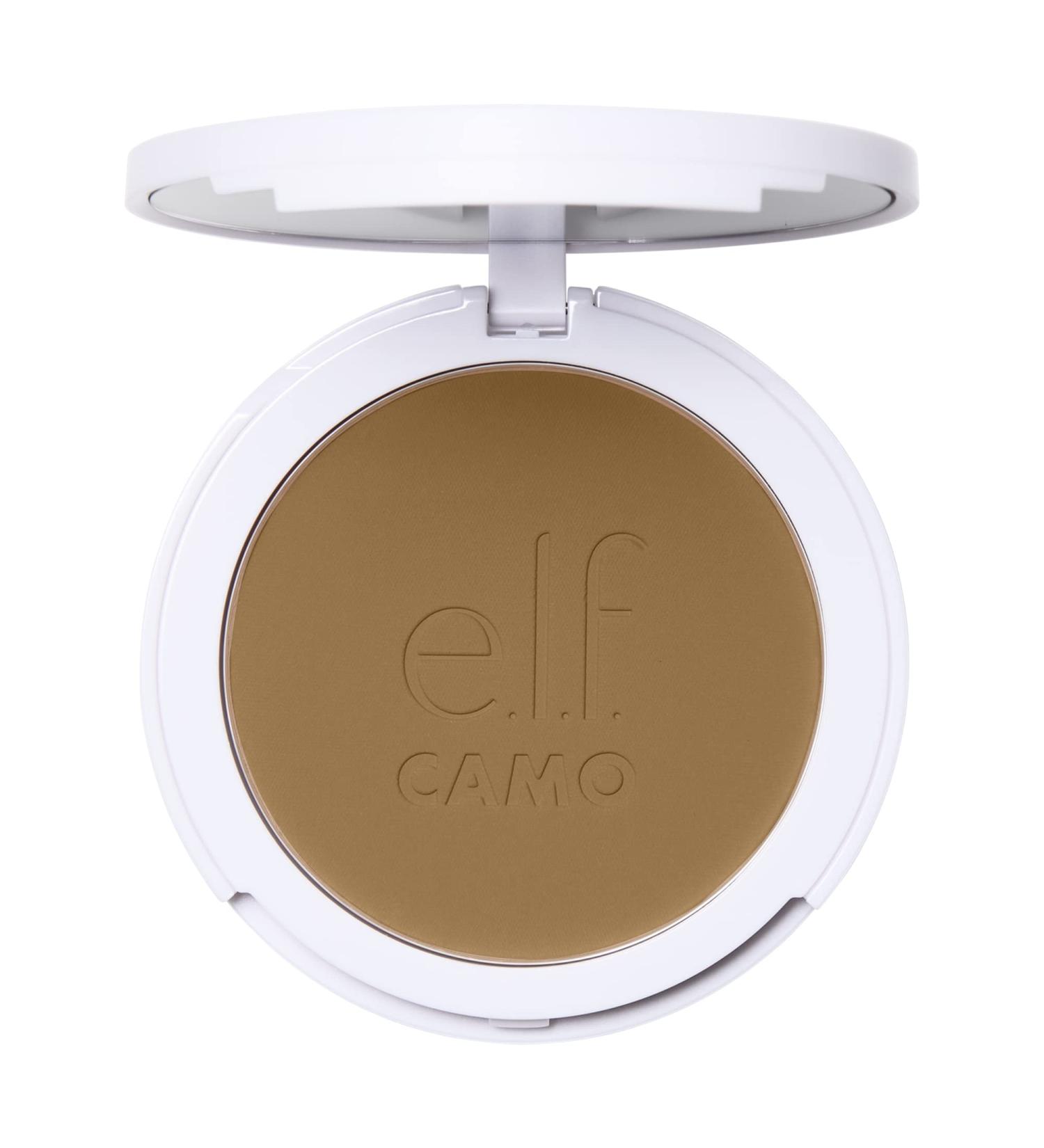 e.l.f. Camo Powder Foundation Tan 425 N 8g - Lightweight Primer-Infused Formula for Long-Lasting Medium-to-Full Coverage - Buy Online on GoSupps.com
