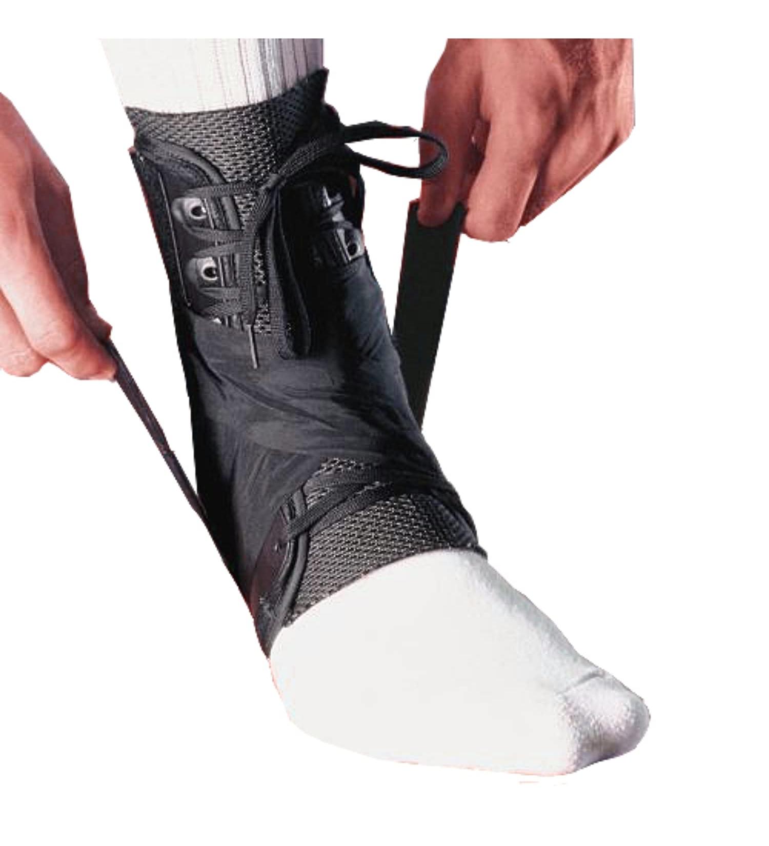 MEDIZED Ankle Brace Stabilizer Lace Up Adjustable Support Stirrup Compression for Running Basketball Volleyball Injury Recovery Sprain Ankle Wrap for Men Women and Children (Medium) M (Pack of 1) - Buy Online on GoSupps.com