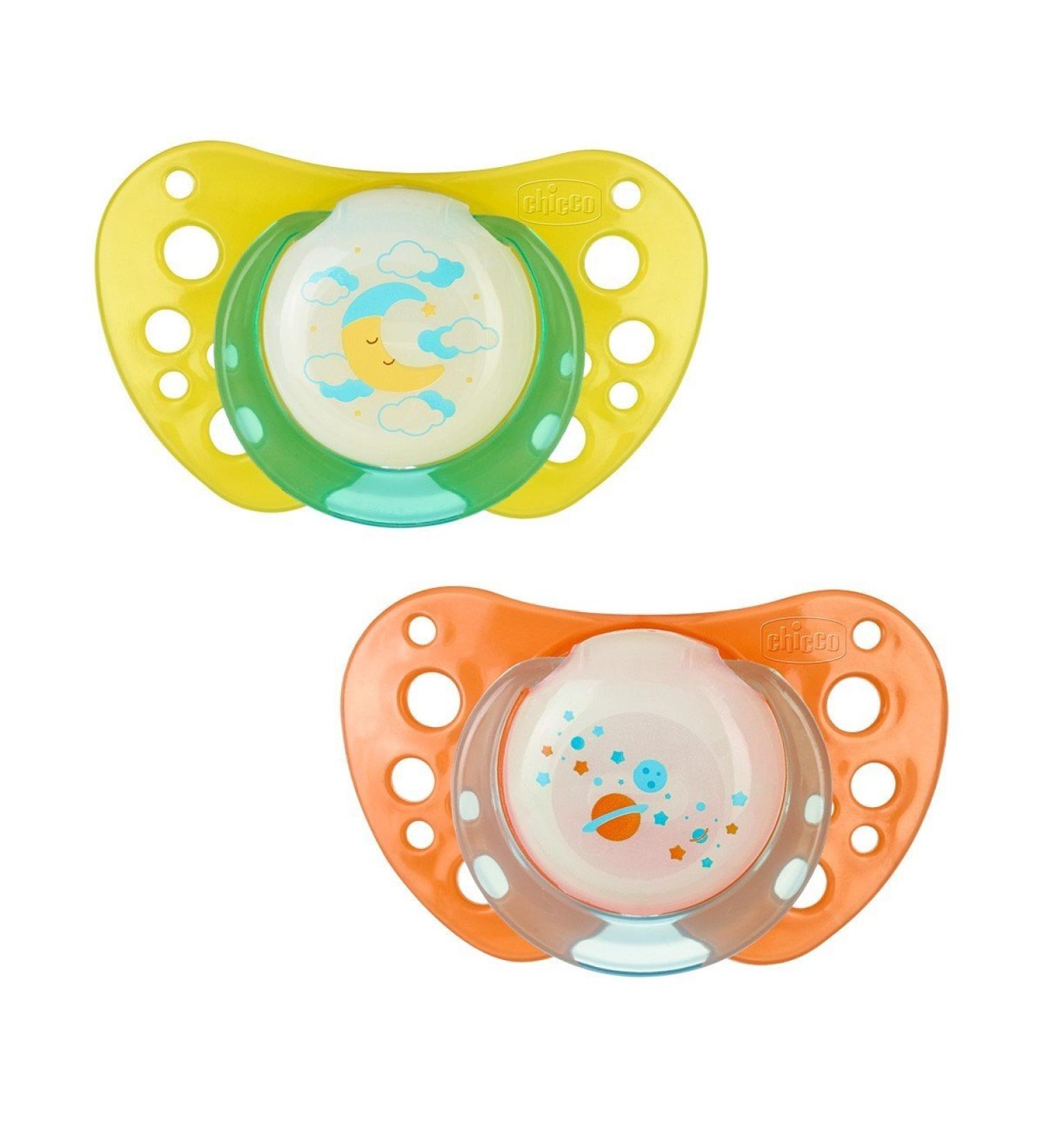 Chicco Physio Air Lumi Teat 4m+ - 2 Pack Silicone Nipple for Babies | International Shipping Available - Buy Online on GoSupps.com