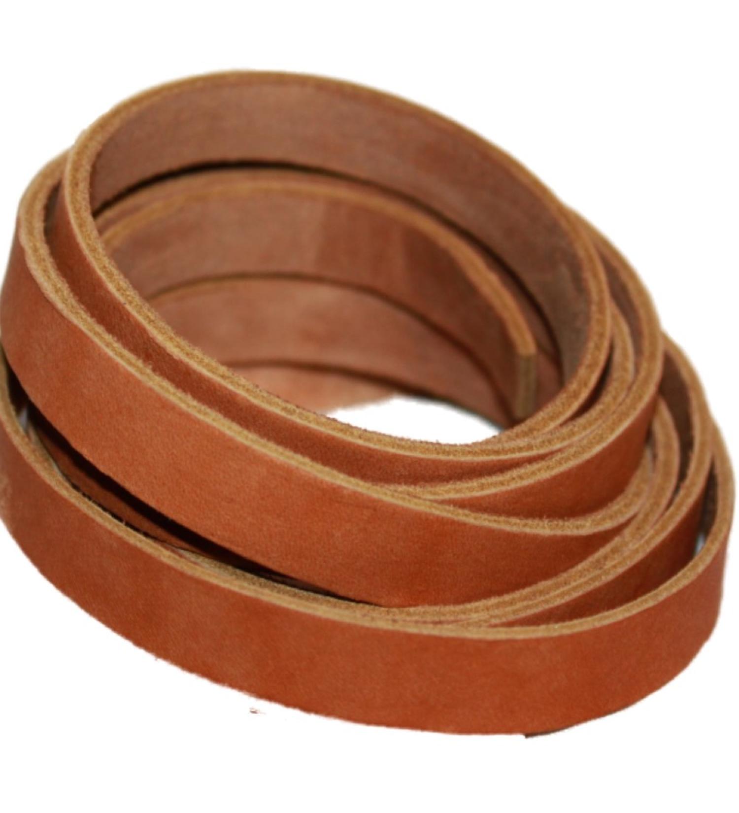 Genuine Top-Grain Leather Strap | 72 x 0.5 | DIY Arts & Crafts - Tan Leather Strip for Clothing, Jewelry & Wrapping - Buy Online on GoSupps.com