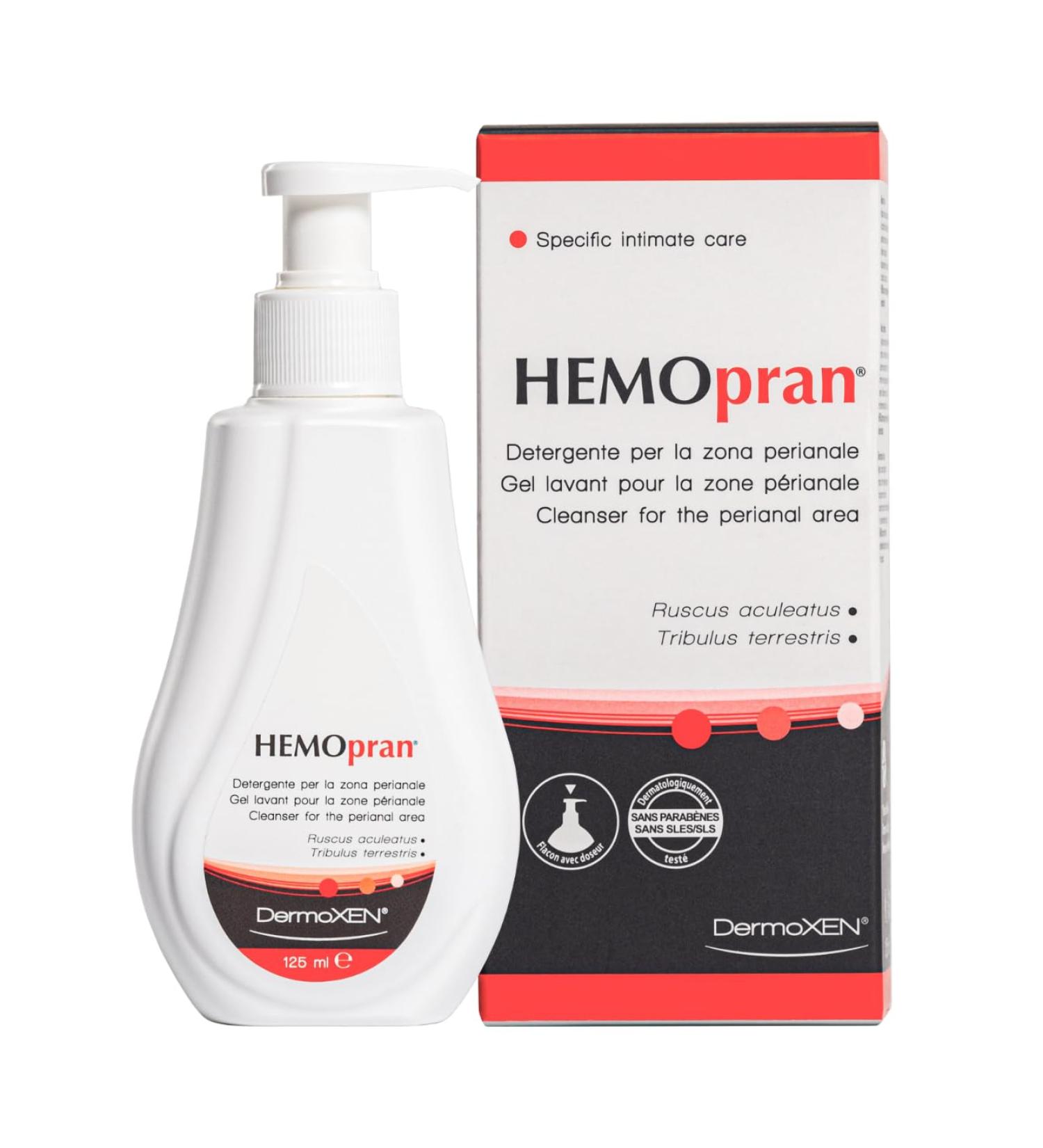DermoXEN HEMOpran Intimate Washing Gel for Daily Perianal Hygiene Gentle Cleansing Without SLS and Parabens For Sensitive Skin Suitable for Men Women and Children - Buy Online on GoSupps.com