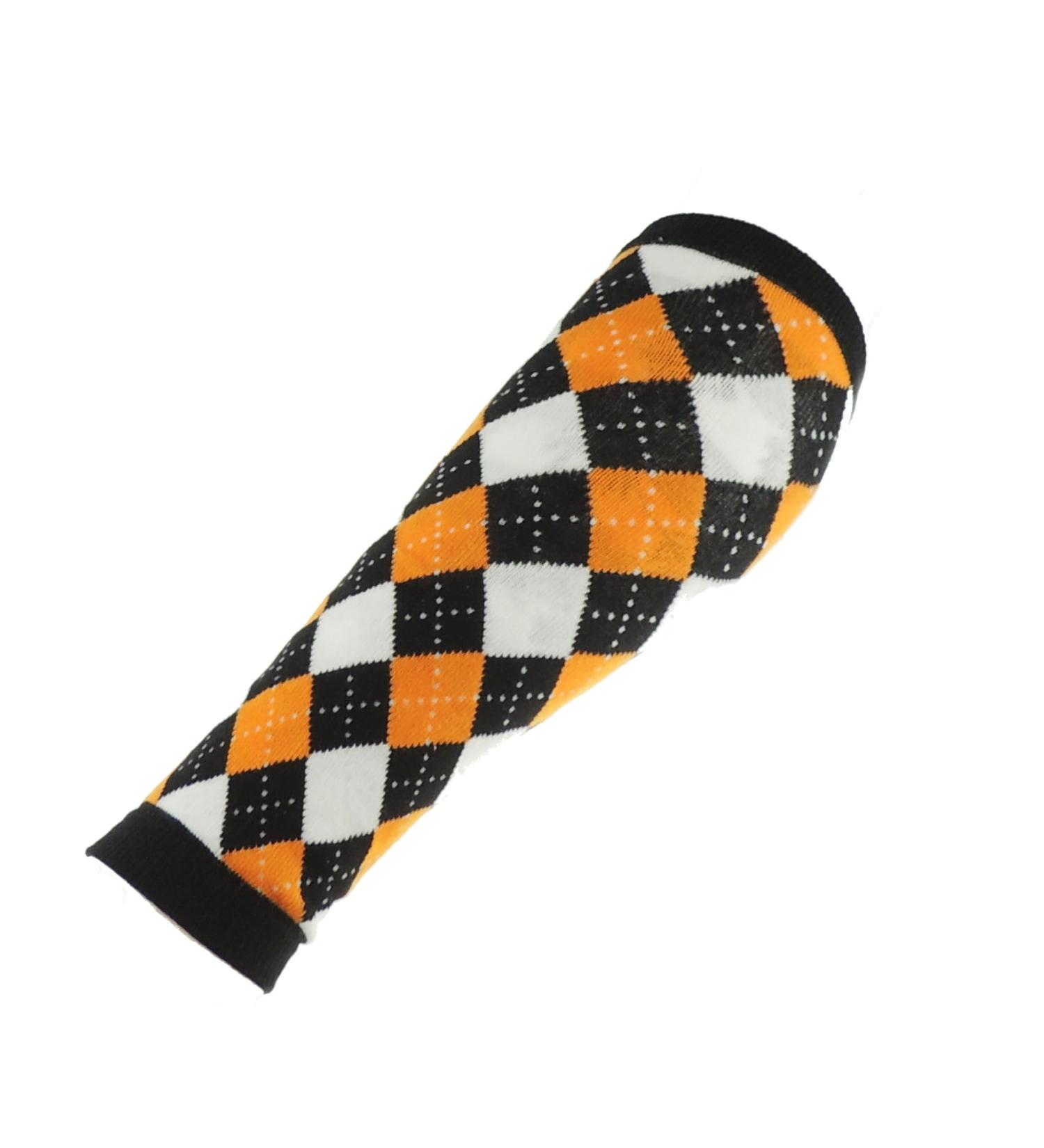 Glamour Girlz Kids Children Babies Toddlers Boys Girls Warm Winter Dance 80s Fancy Dress Costume Halloween Christmas Leg Warmers 6 9 Months to 1 2 3 4 5 6 Years Orange Black Argyle