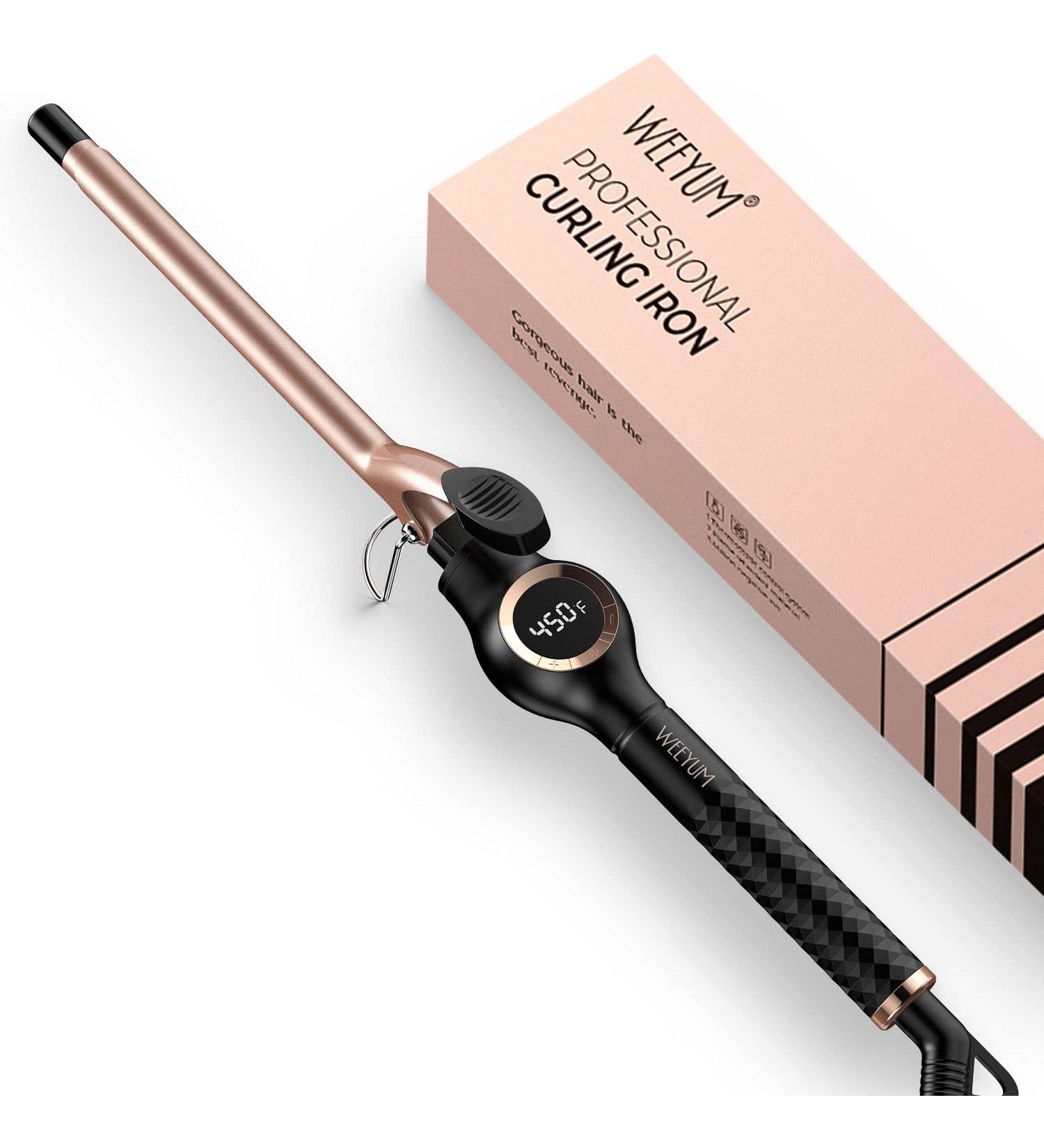 Mini 1/2 Inch Ceramic Curling Iron for Short Hair | Dual Voltage Tiny Hair Wand - Buy Online on GoSupps.com