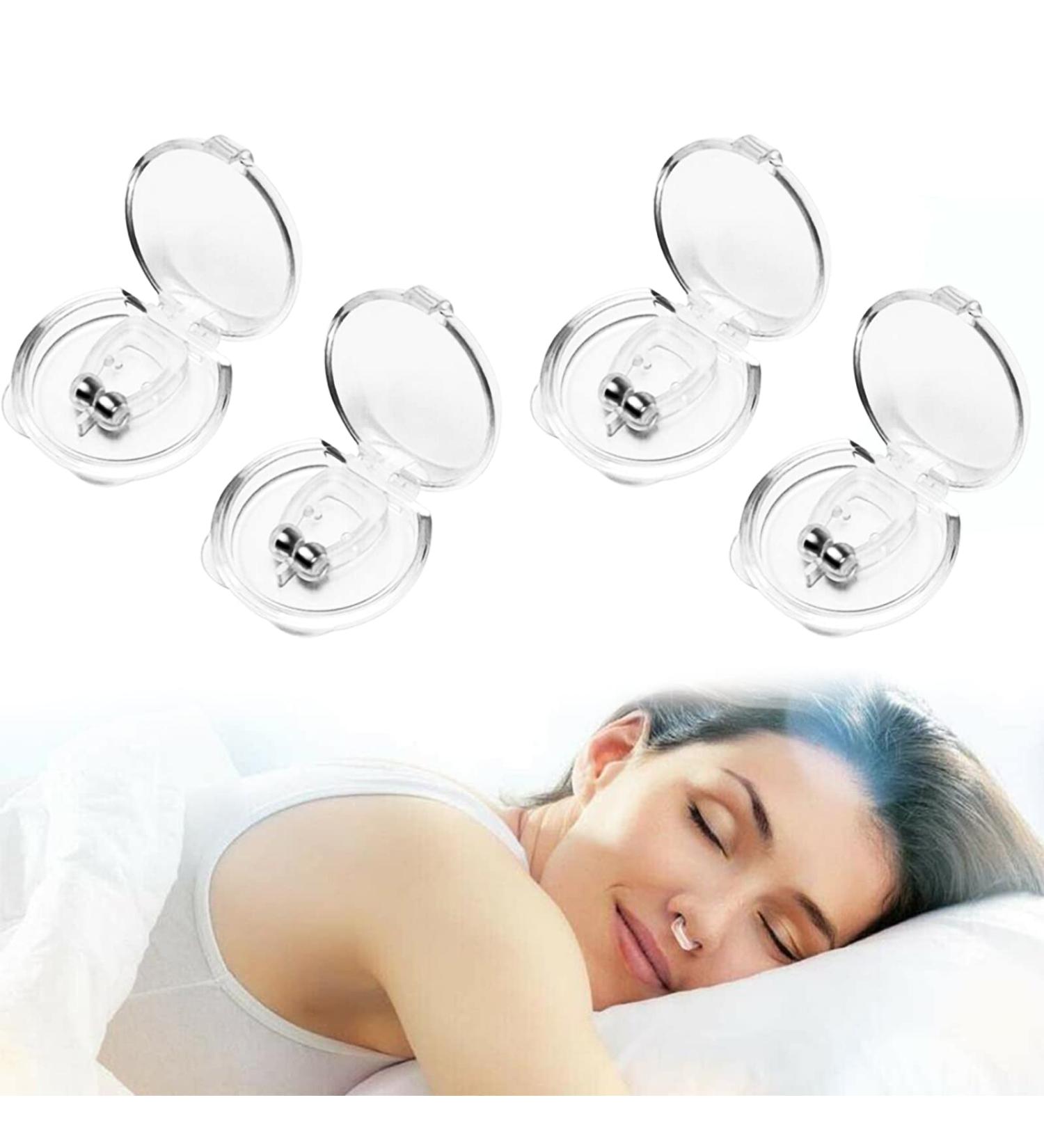 Silicone Magnetic Anti Snoring Nose Clip - Stop Snoring Device for Quieter Sleep (4 PCS) - Buy Online on GoSupps.com