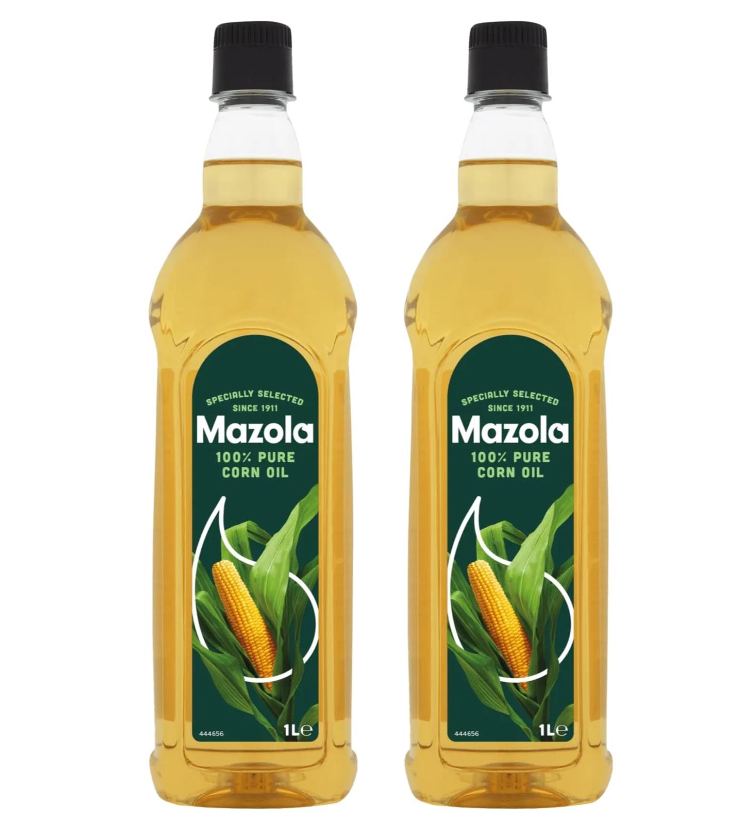 Bundle with 2 Bottles of Mazola Corn Oil 1L