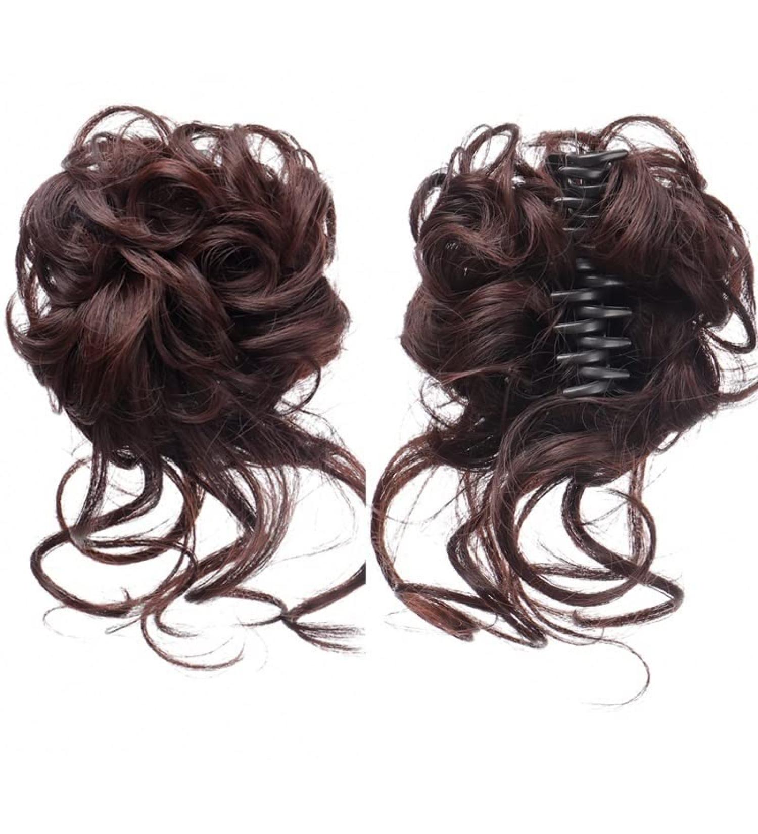 TEESONG Hair Chignon Synthetic Hair Bun Messy Curly Bun Claw Clip Bun Headband Wig Ponytail Hair Extensions Women Wig Hair Bun Messy Bun Hair Piece (Color : SW207-06) - Buy Online on GoSupps.com