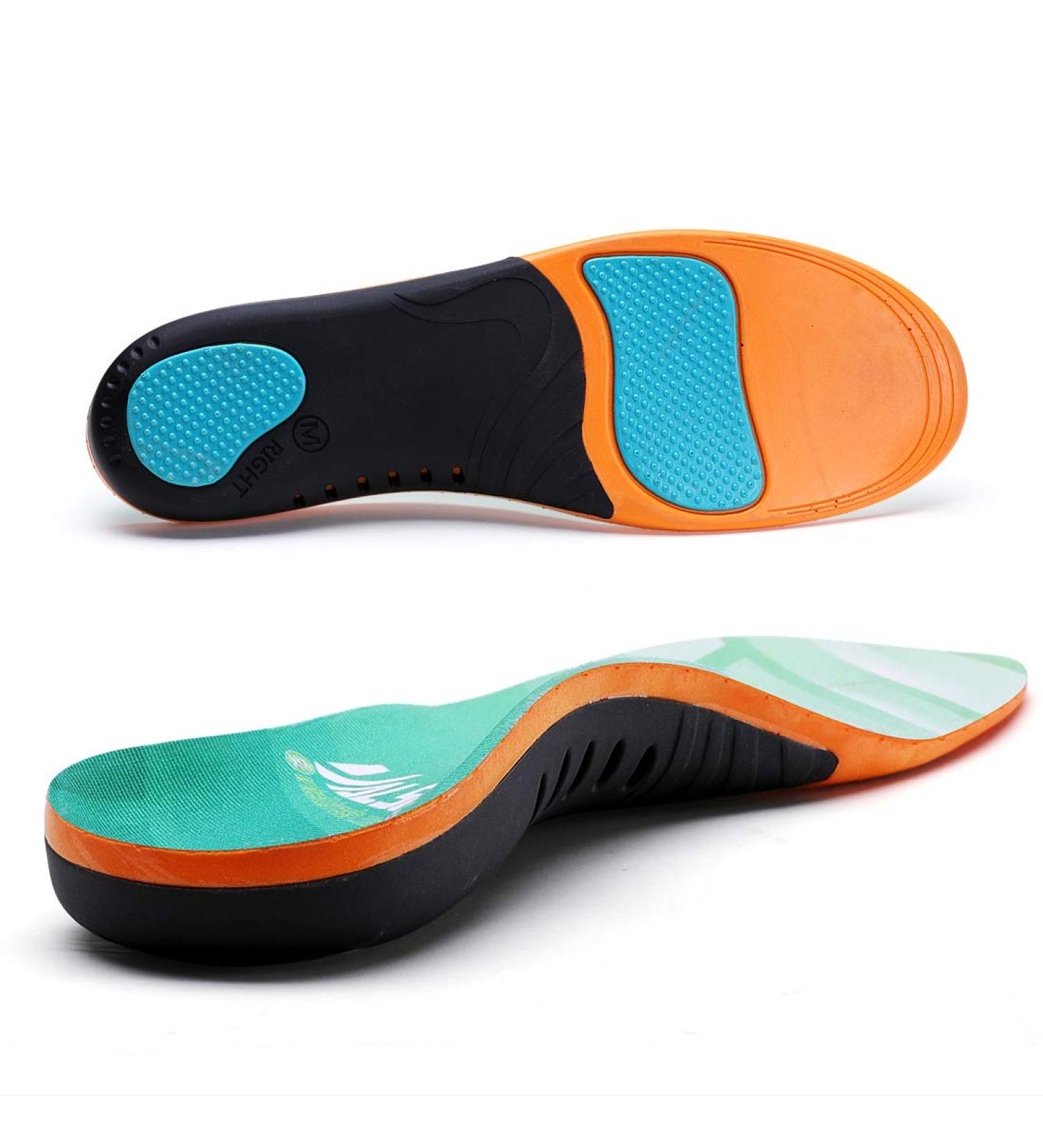 VALSOLE Plantar Fasciitis Orthotic Shoe Inserts - Arch Support Insoles for Fallen Arch, Flat Feet, Heel Pain - Men's 6-7.5 Women's 8 - Buy Online on GoSupps.com