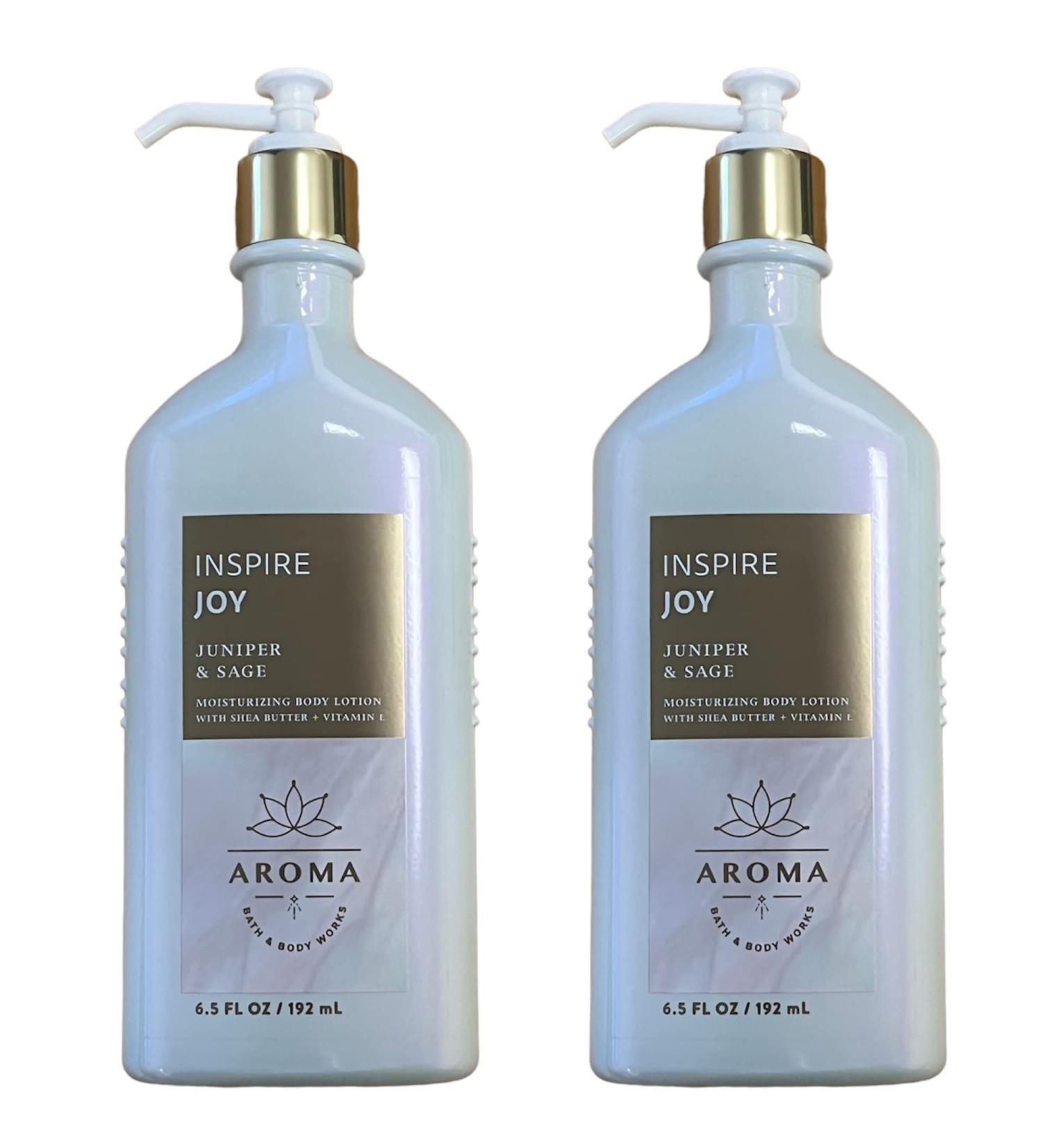 Bath and Body Works Inspire Joy Juniper Sage Gift Set - 2 Aromatherapy Lotions - 6.5 oz each - Buy Online on GoSupps.com