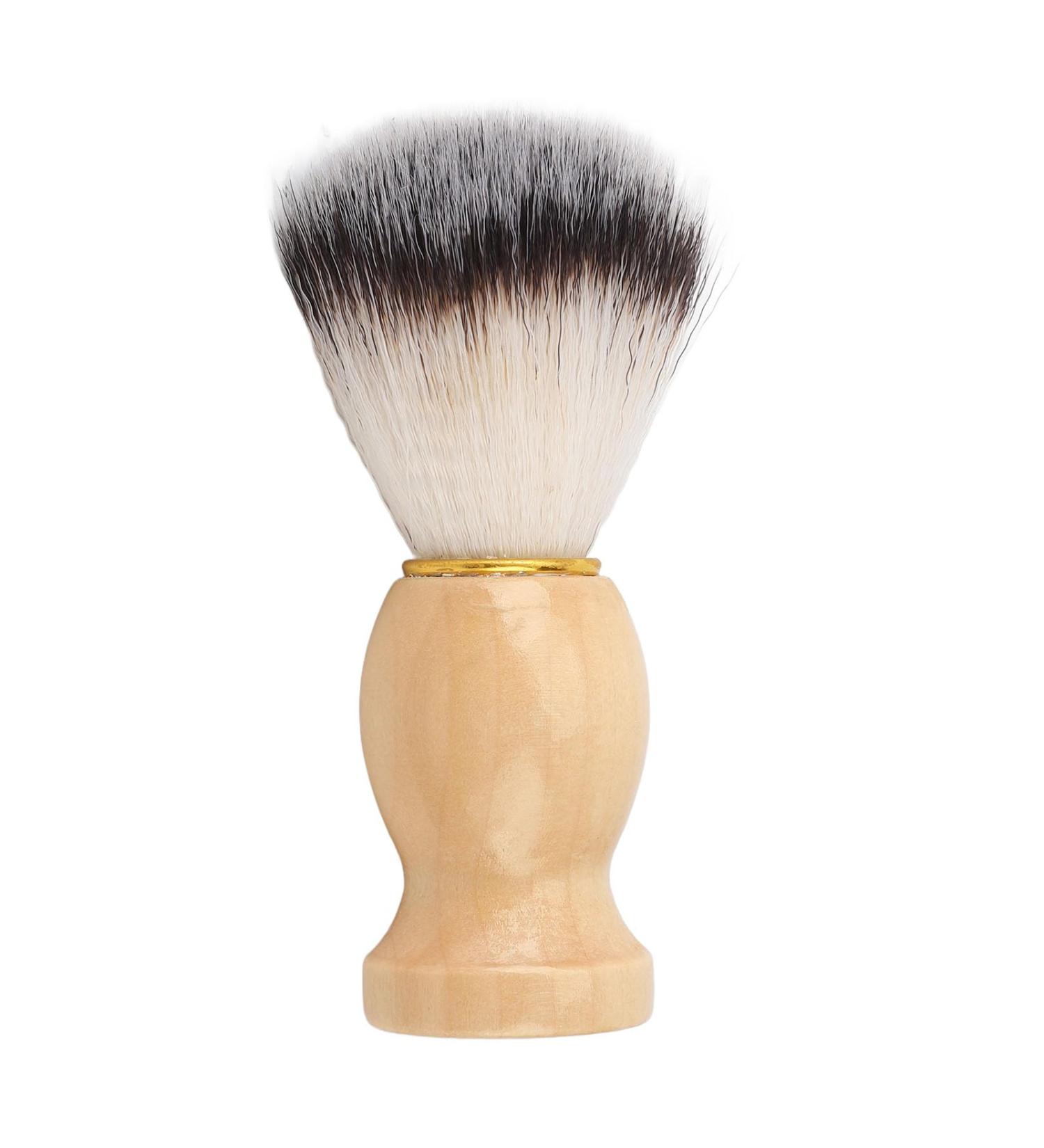 Moum Routes Beard Brush Set - Wooden Handle Shaving Brush & Daily Cleaning Tools for Men - Soft Hair & Rich Foam - 3 Pieces - Buy Online on GoSupps.com