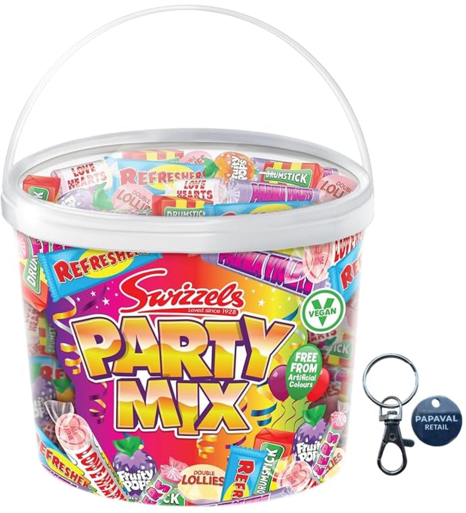 Party Mix Tub Pack of 785g with Key Ring (1)