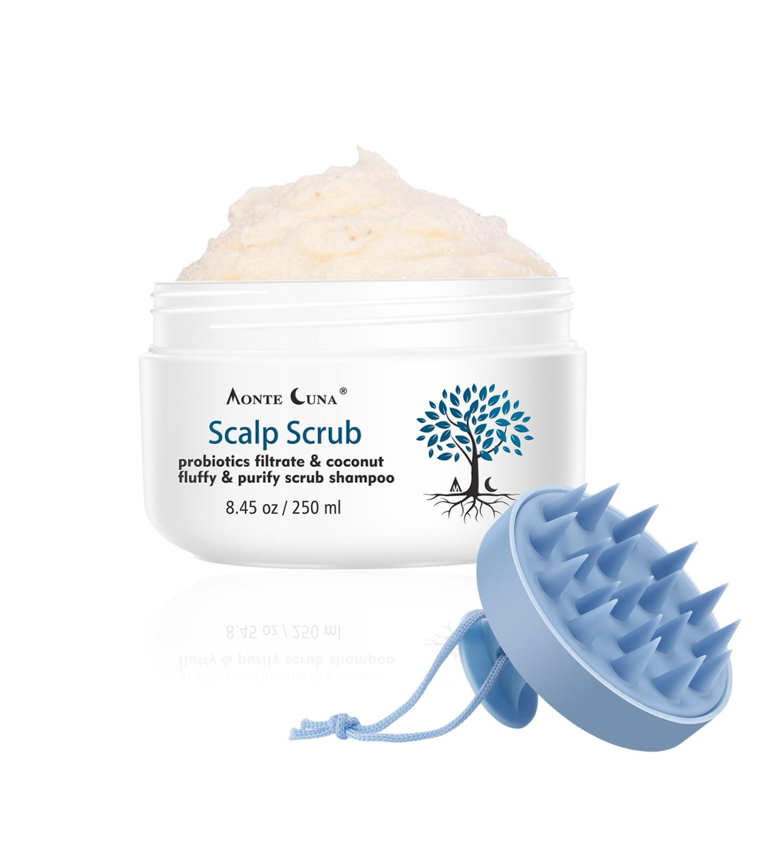 Scalp Exfoliator Scrub for Itchy Scalp & Dandruff Relief - Sulfate-Free Hair Scrub to Soothe Dry Flaky Scalp & Remove Buildup - Buy Online on GoSupps.com
