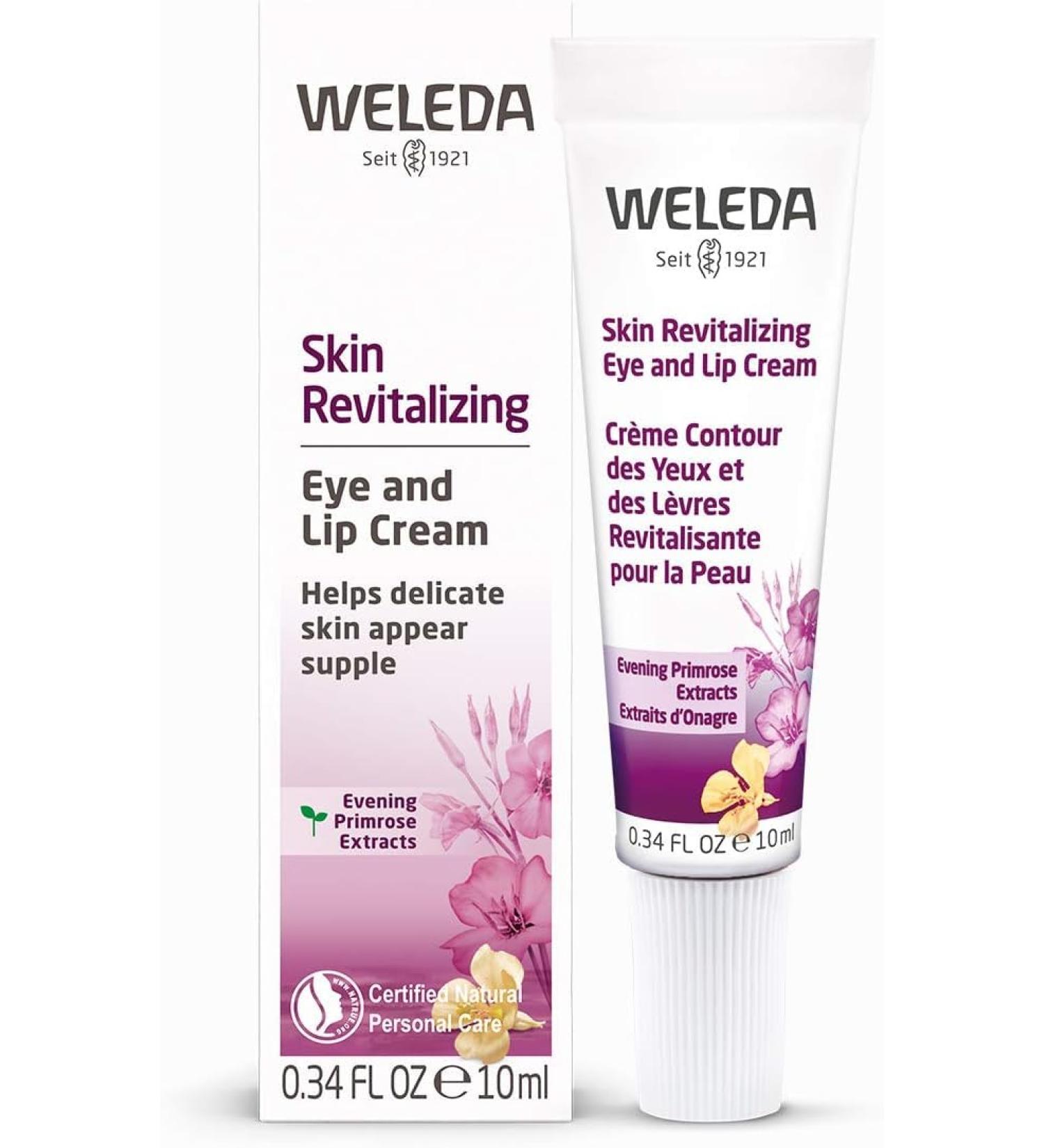 Weleda Evening Primrose Eye and Lip Care - Hydrating 10 ml | Natural Skincare for Younger-Looking Eyes & Lips - Buy Online on GoSupps.com